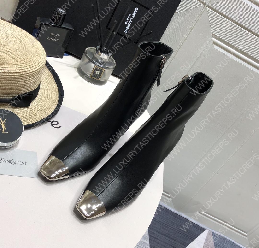 YVES SAINT LAURENT HEELED ANKLE BOOTS BLACK 14-FL7ALD