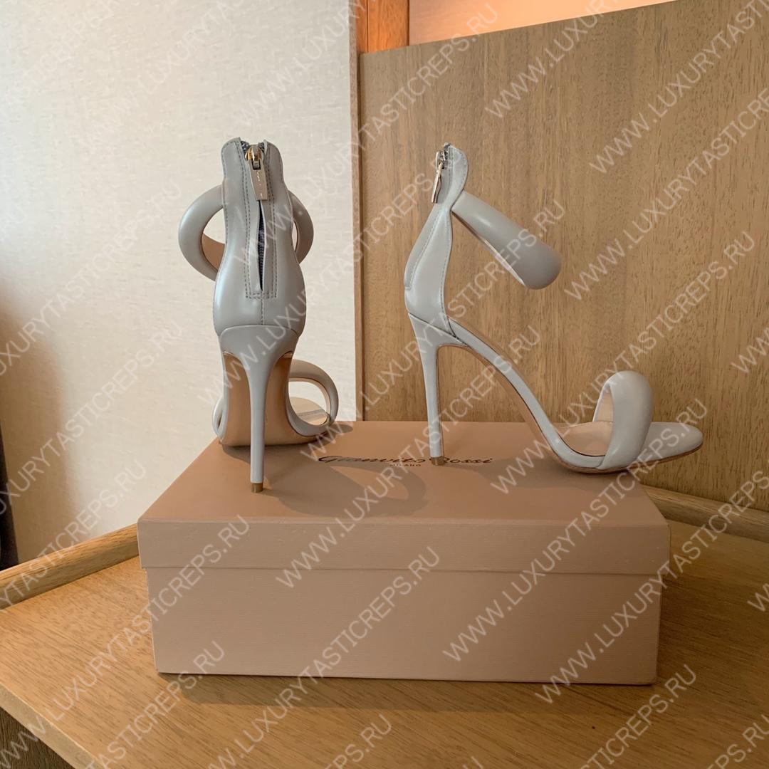 GIANVITO ROSSI BIJOUX NAPPA SANDAL WHITE G61635