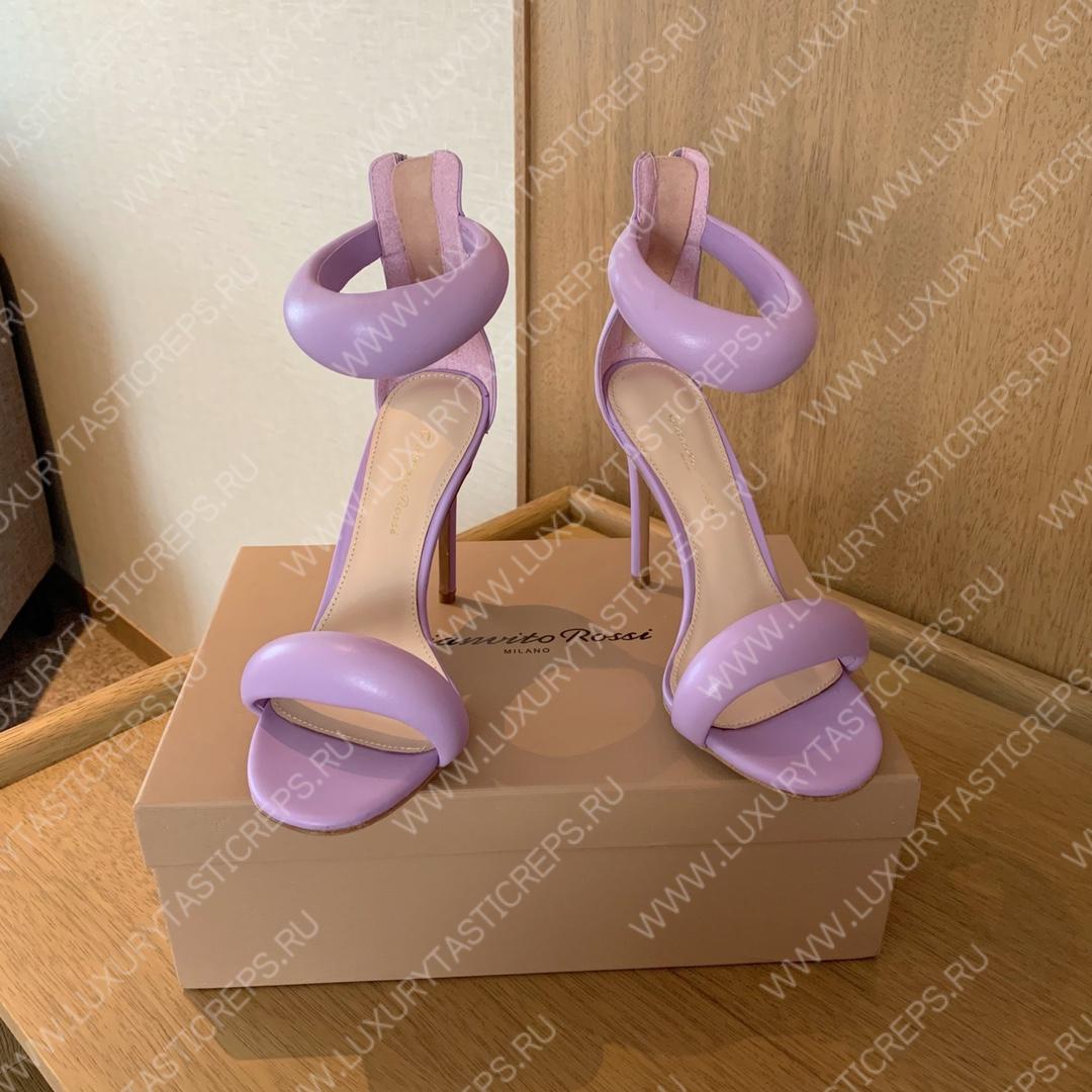 GIANVITO ROSSI BIJOUX NAPPA SANDAL LAVENDER G61635