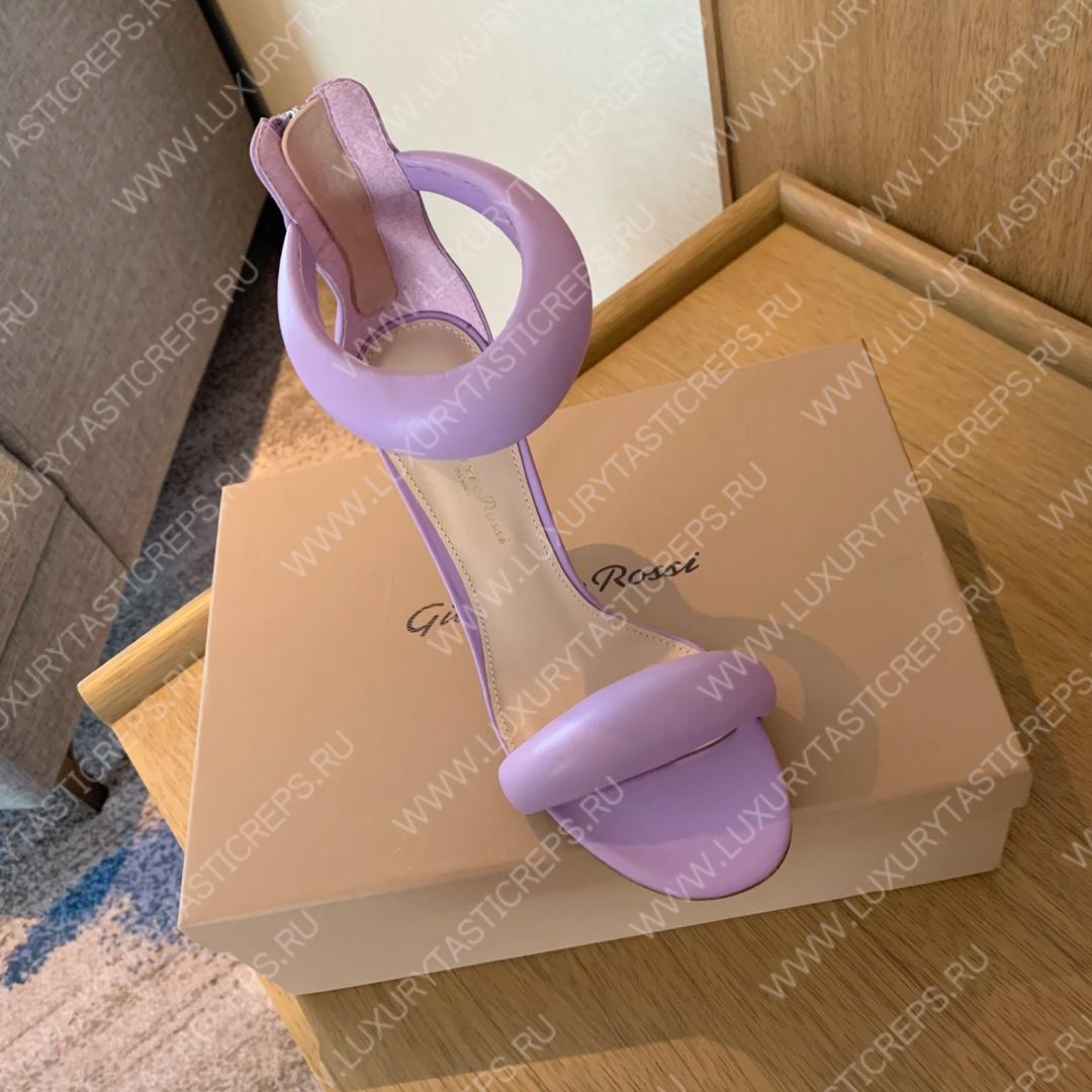 GIANVITO ROSSI BIJOUX NAPPA SANDAL LAVENDER G61635