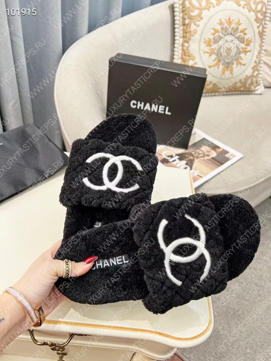 Ch*el wool mules black g39059