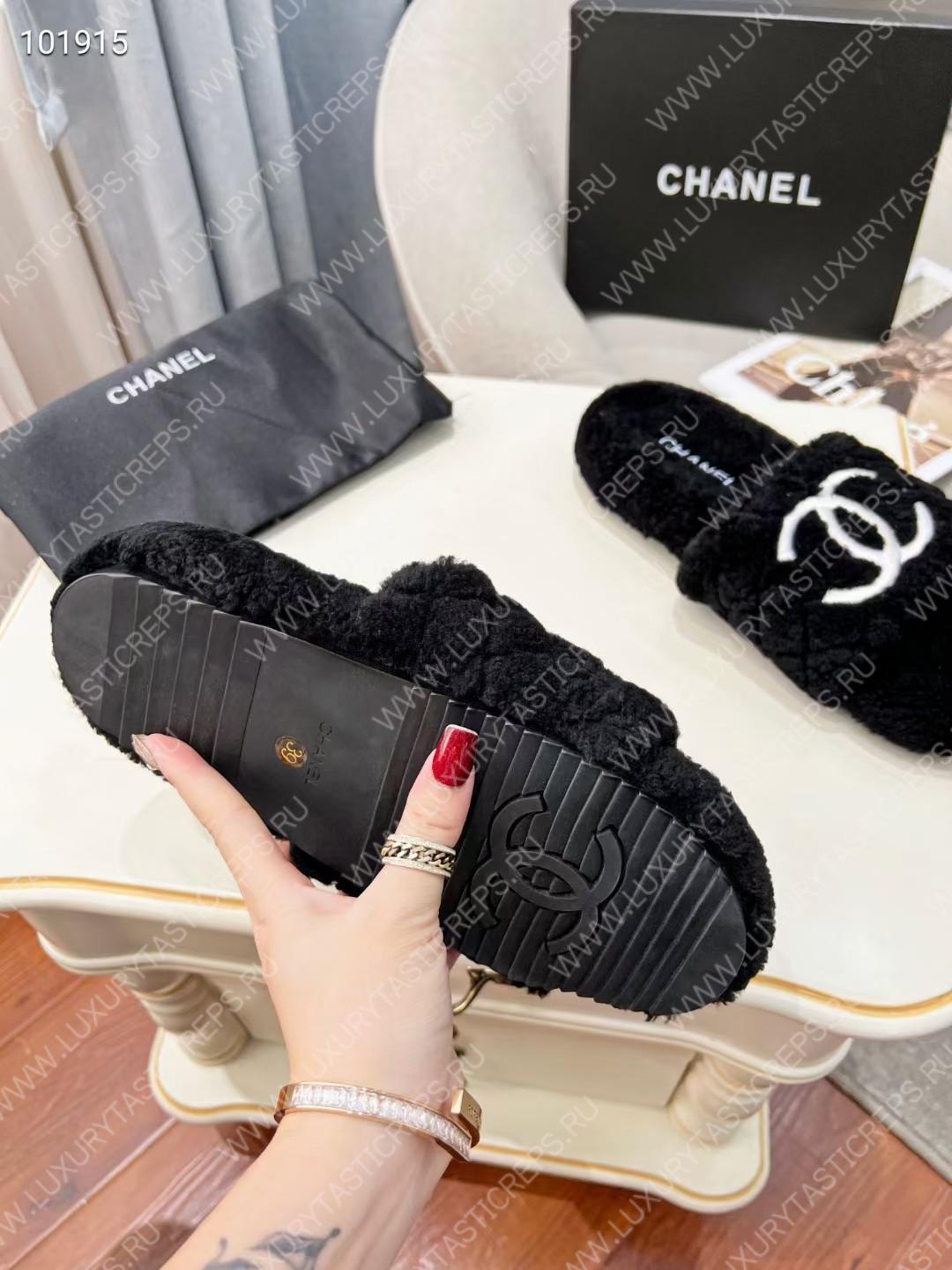 Ch*el wool mules black g39059