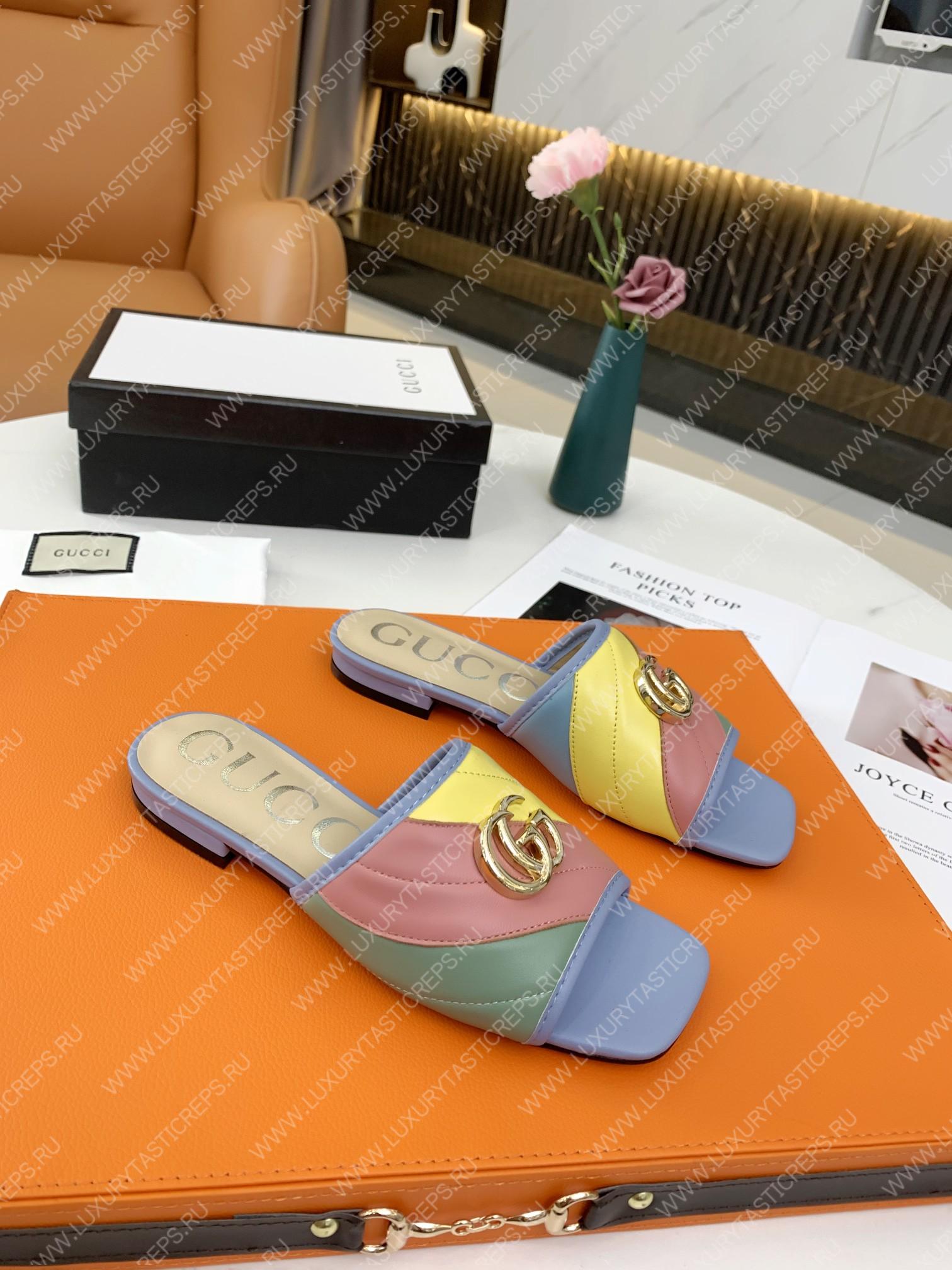 G*u*i double g rainbow mules multicolour 15425109