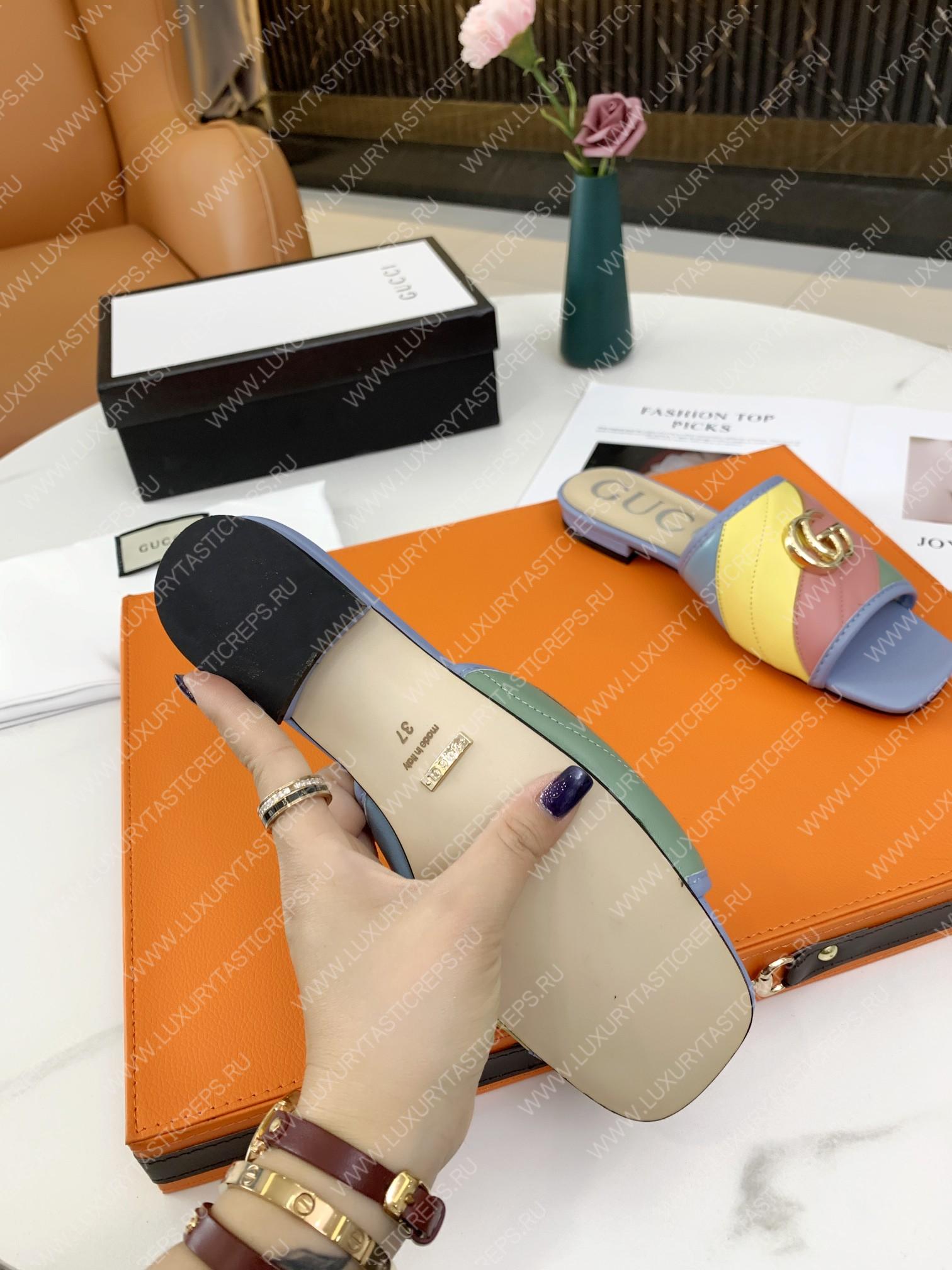 G*u*i double g rainbow mules multicolour 15425109