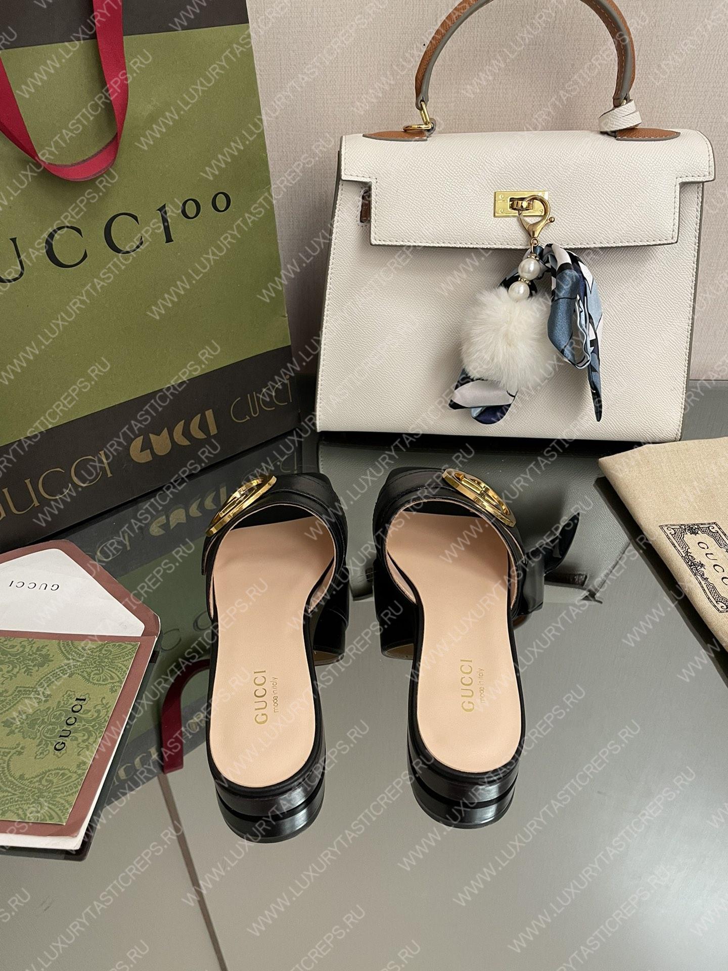 G*u*i slide with double g black 646169