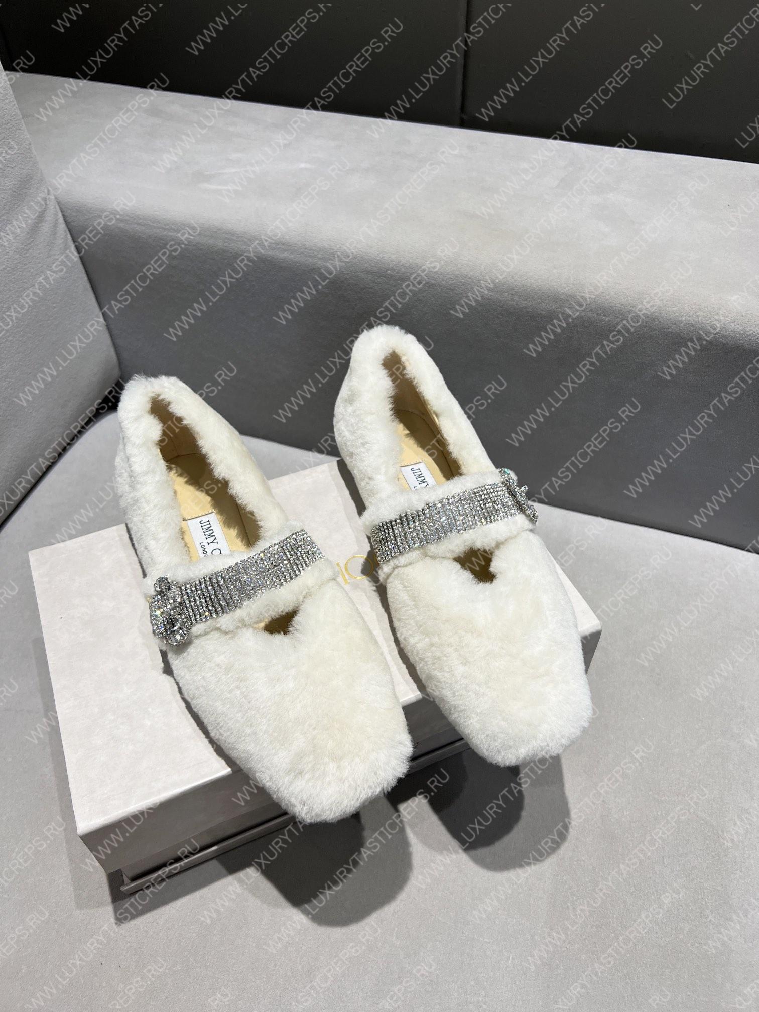 JIMMY CHOO KRISTA FLAT WHITE AS2034