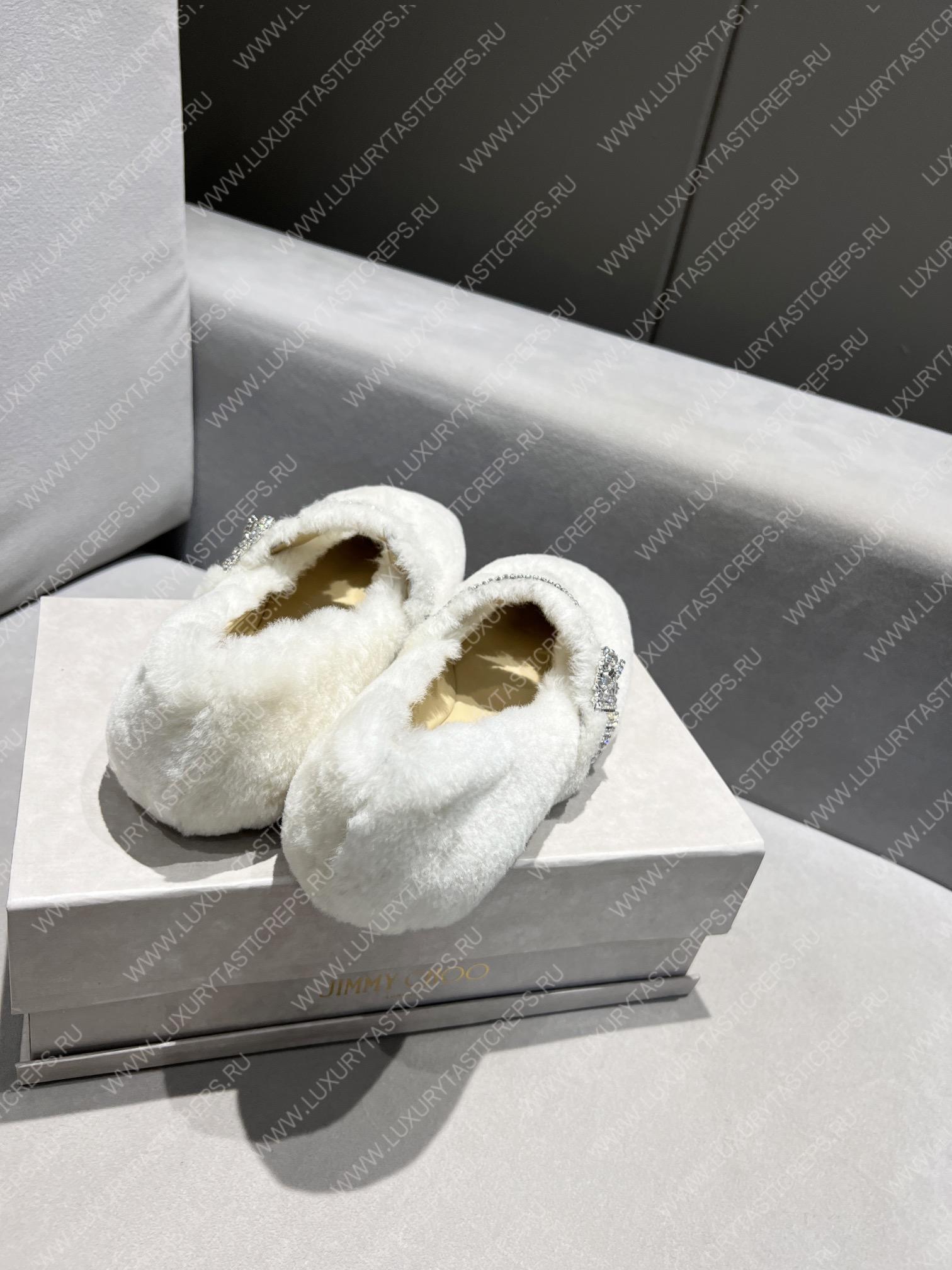 JIMMY CHOO KRISTA FLAT WHITE AS2034