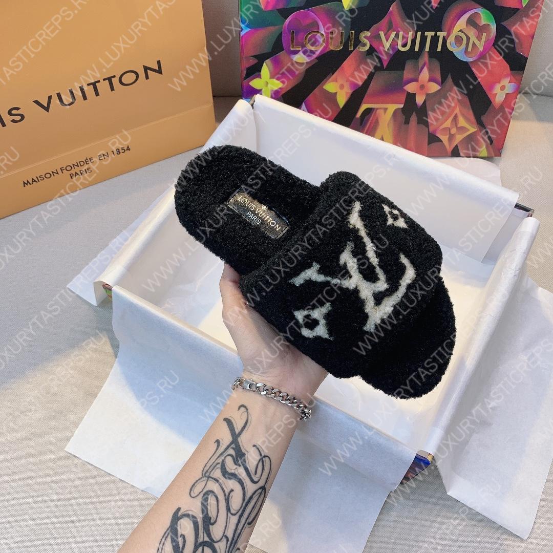 L**is vitton paseo flat comfort mule noir 1a8zin