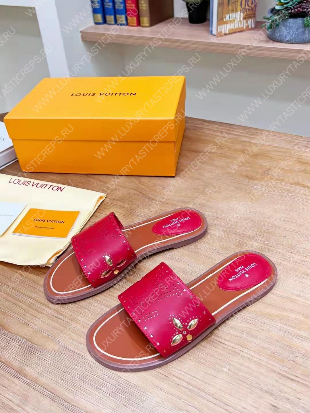 l**is V*t*n flat mule red 1aadiw