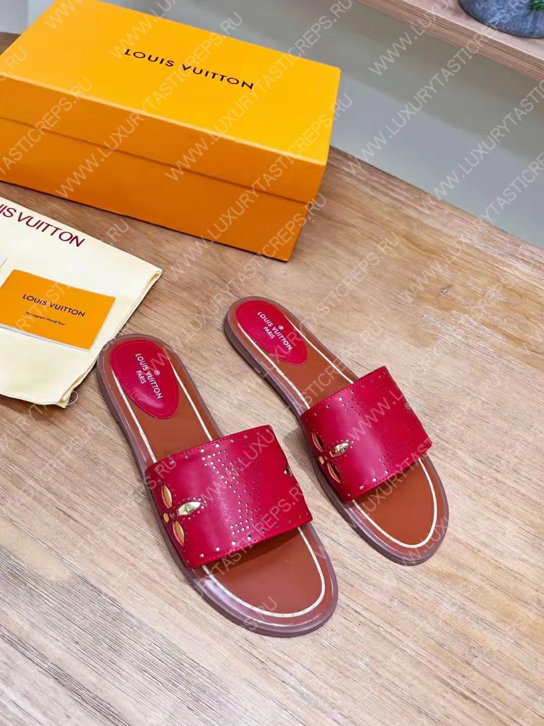 l**is V*t*n flat mule red 1aadiw