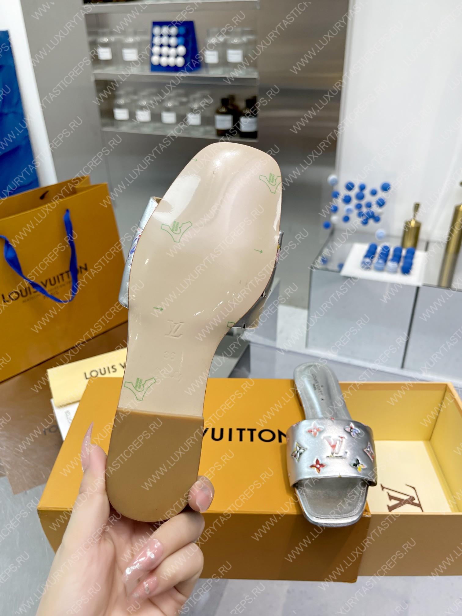 l**is V*t*n revival flat mules silver 1aaor5