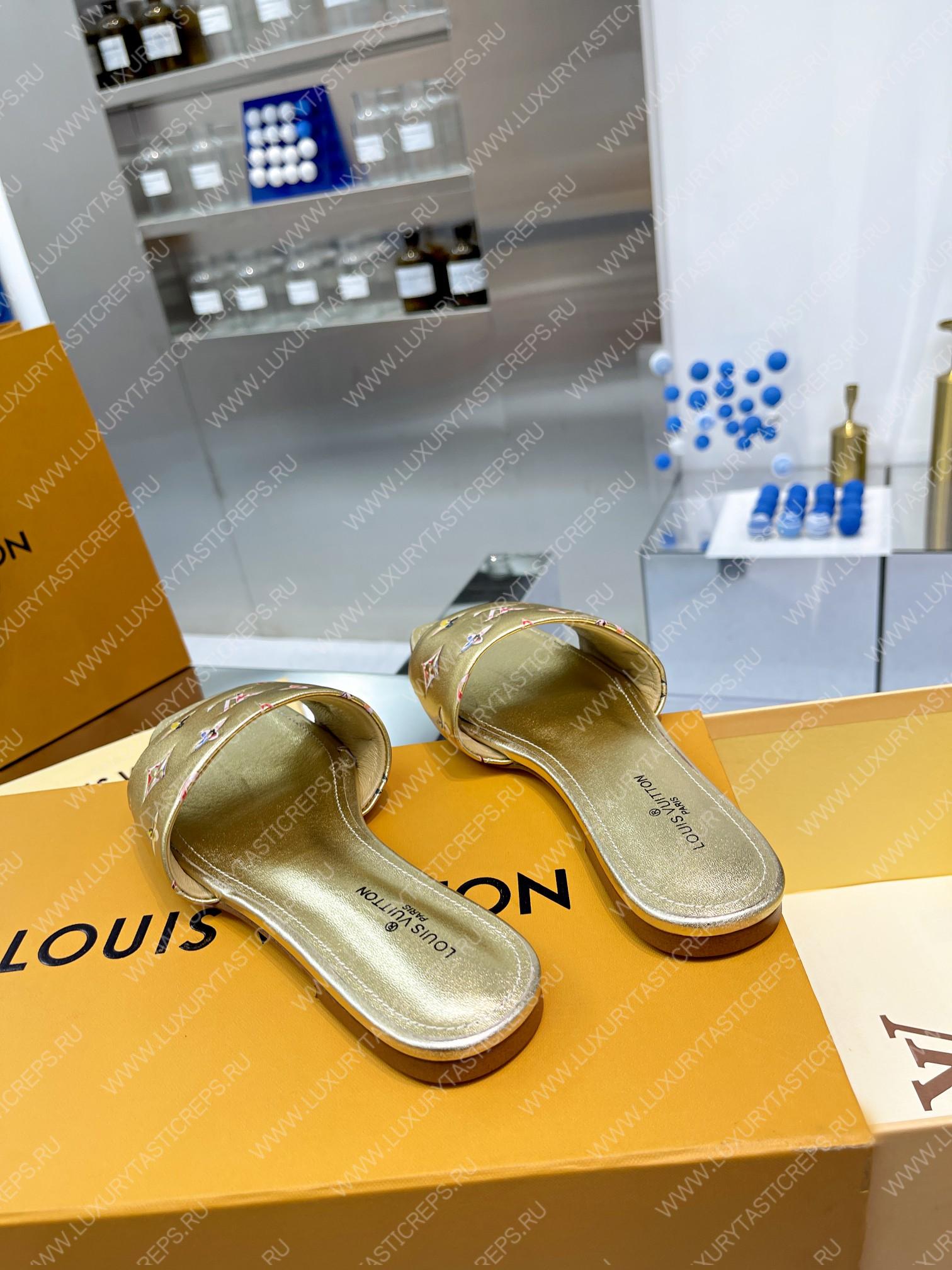 l**is V*t*n revival flat mules golden 1aaor5