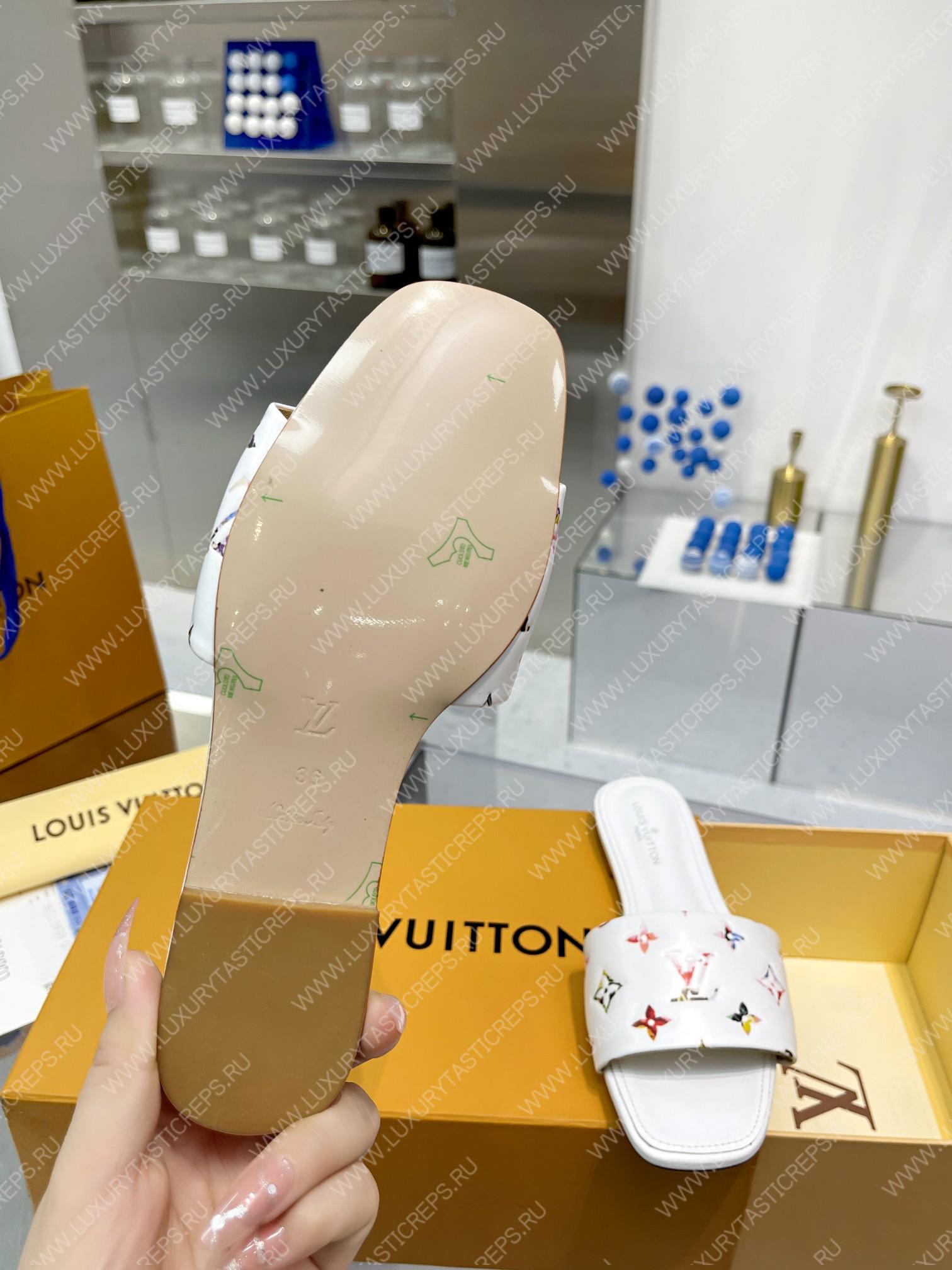 l**is V*t*n revival flat mules white 1aaor5