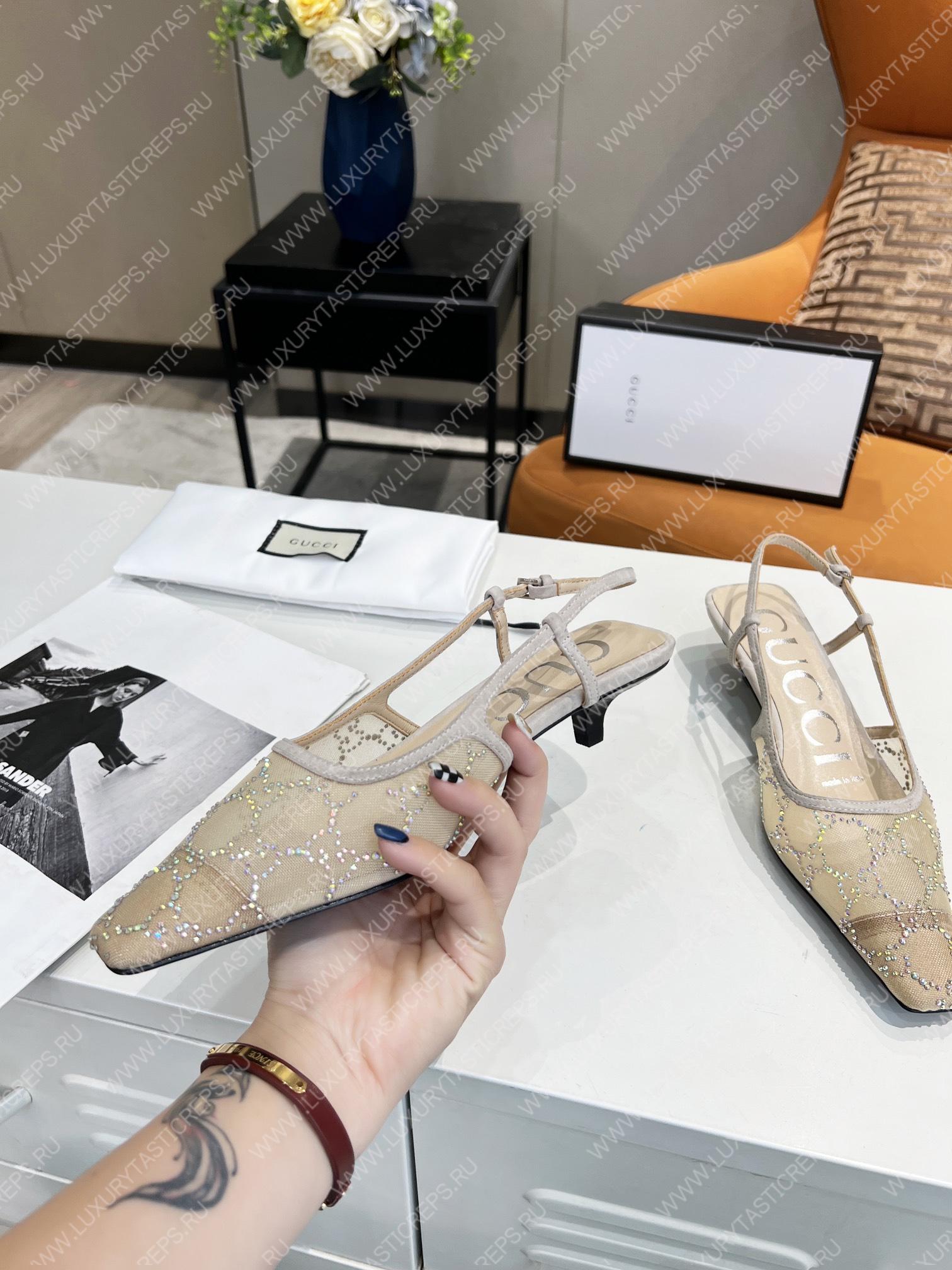 G*u*i gg slingback pump fawn 675829