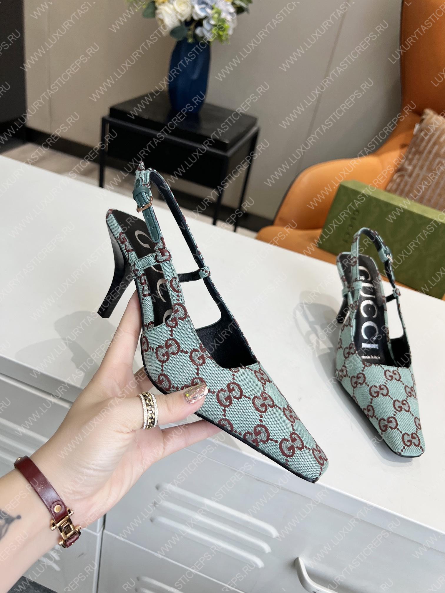 G*u*i gg slingback pump light blue 675420