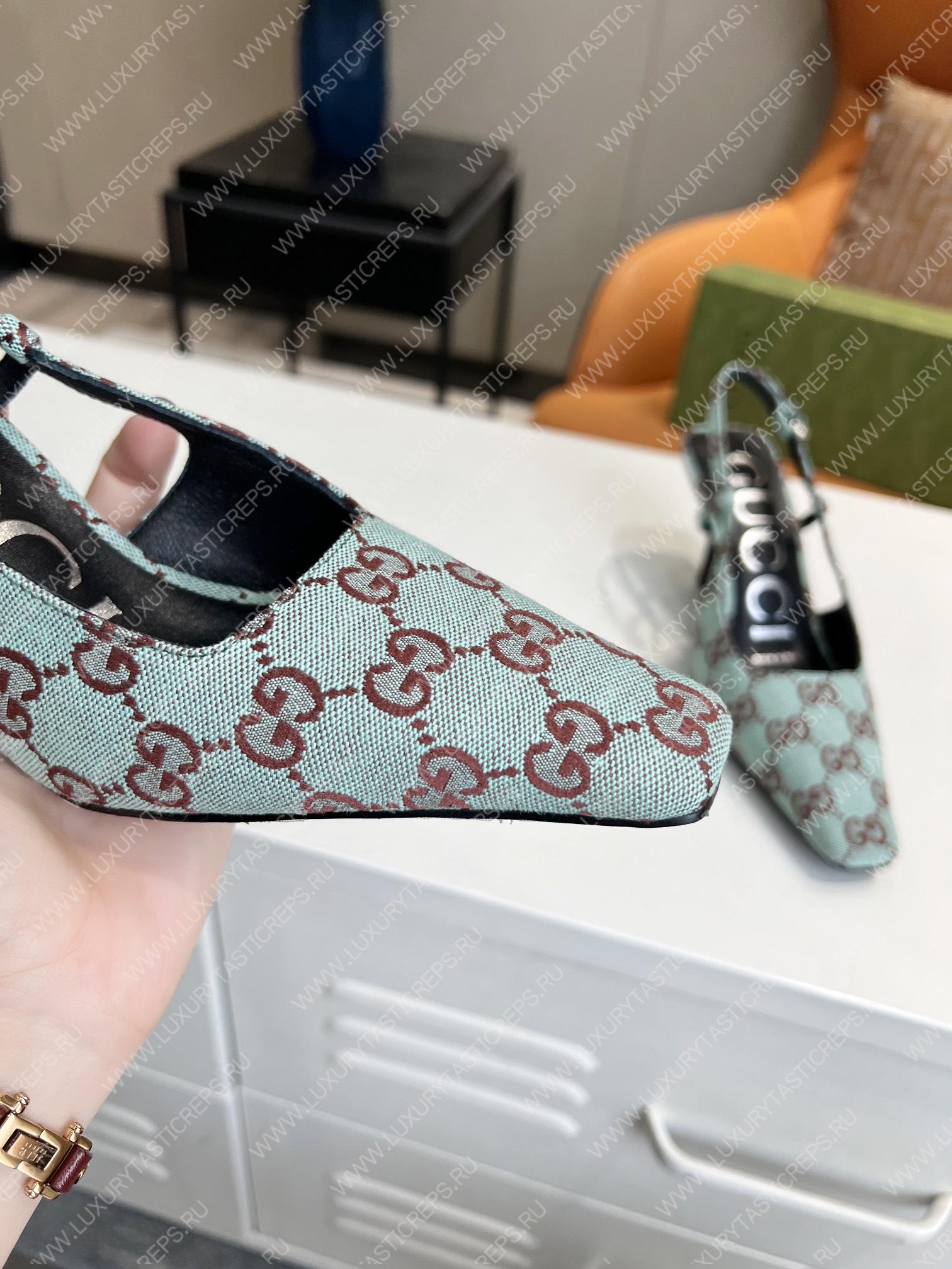 G*u*i gg slingback pump light blue 675420