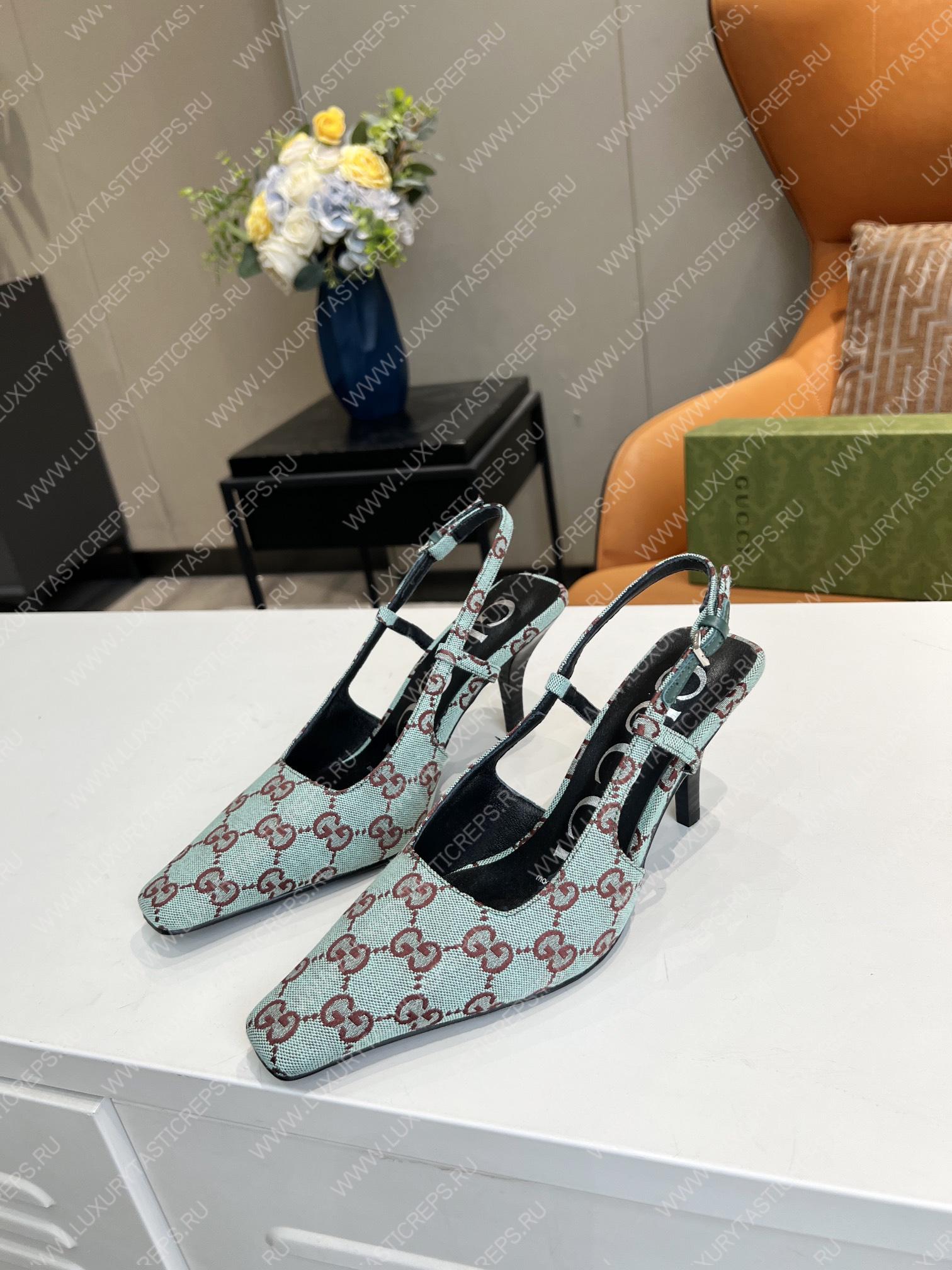 G*u*i gg slingback pump light blue 675420