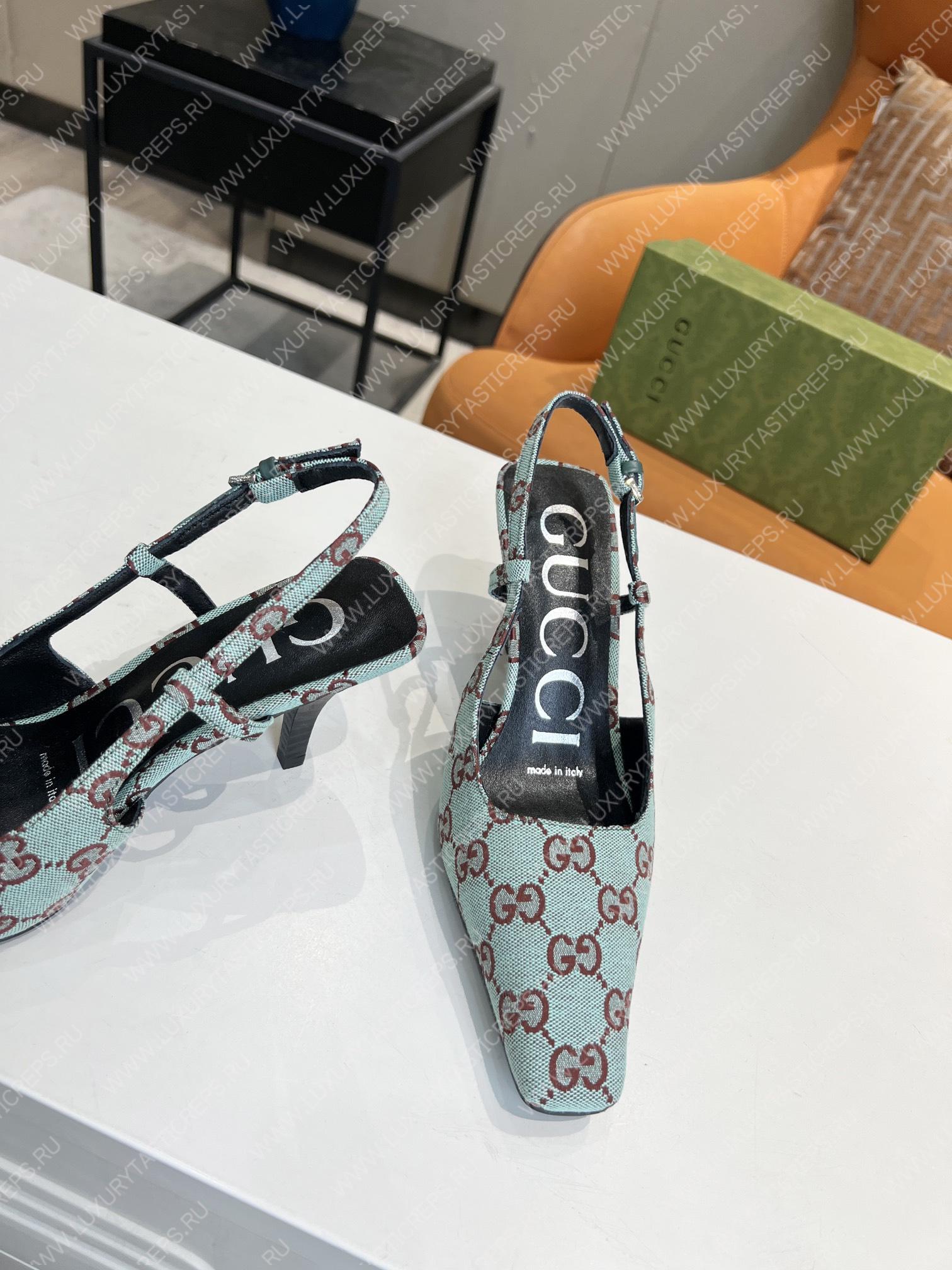 G*u*i gg slingback pump light blue 675420