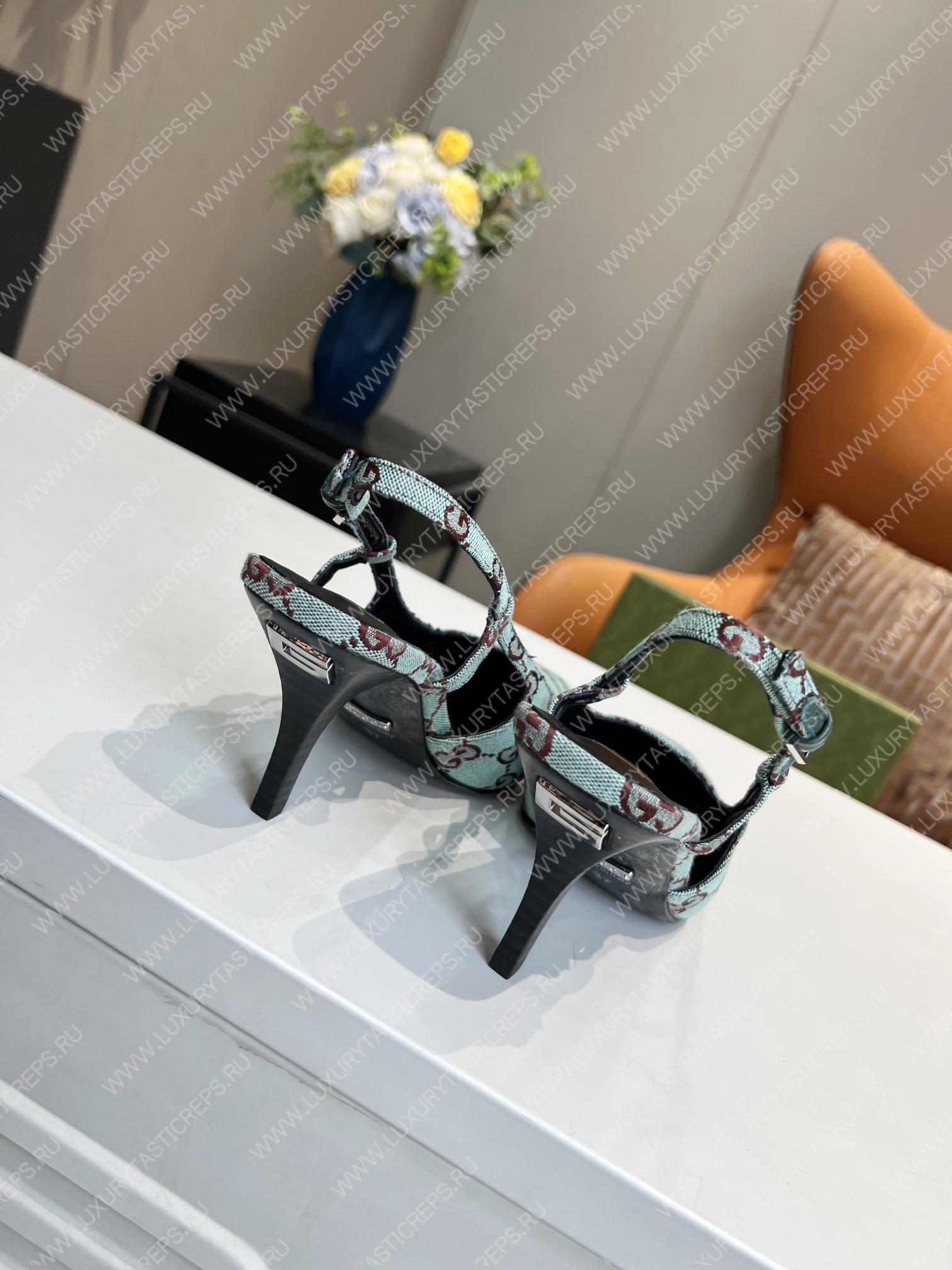 G*u*i gg slingback pump light blue 675420