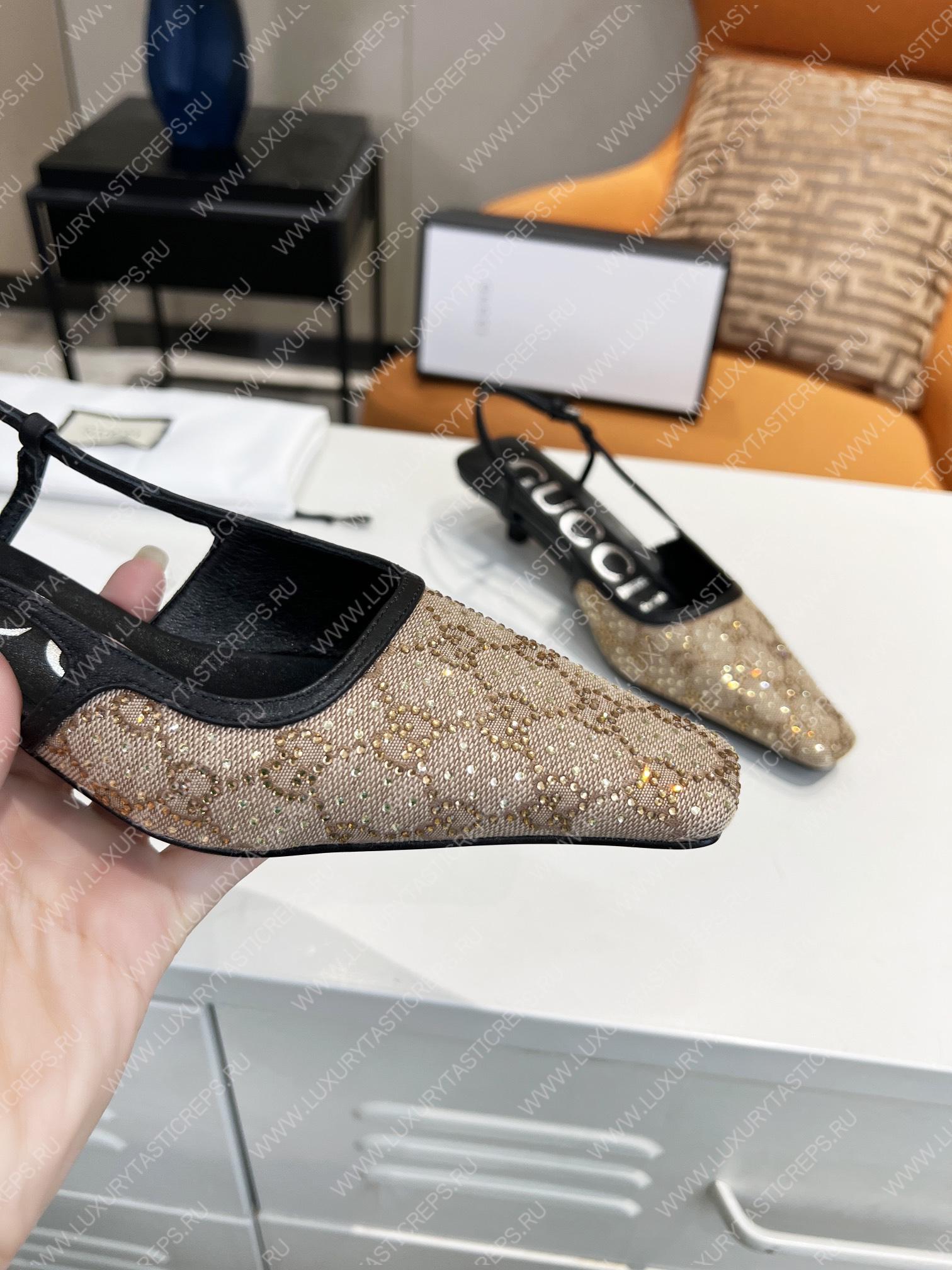 G*u*i gg slingback pump beige 693210