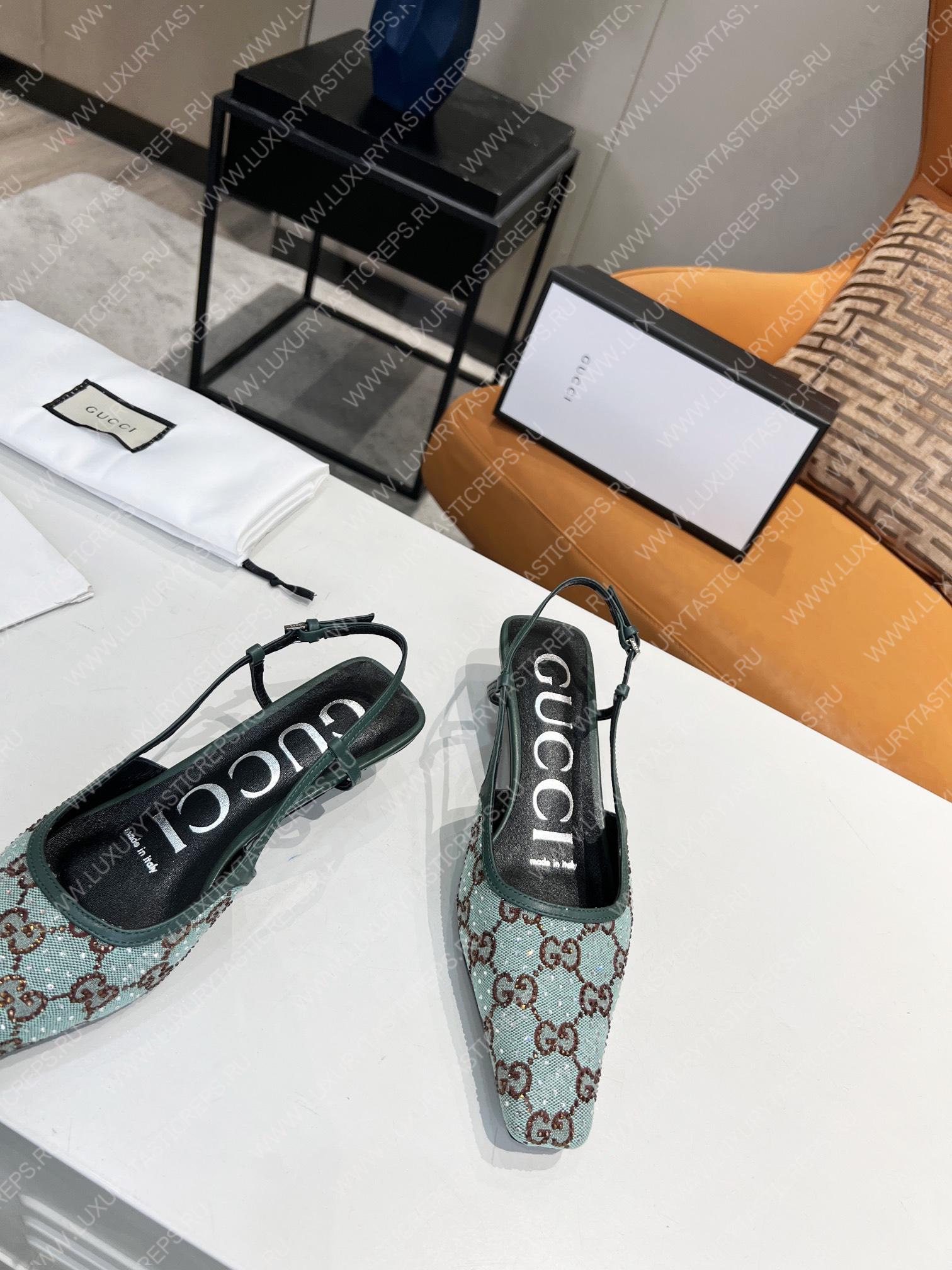 G*u*i gg slingback pump green 693210