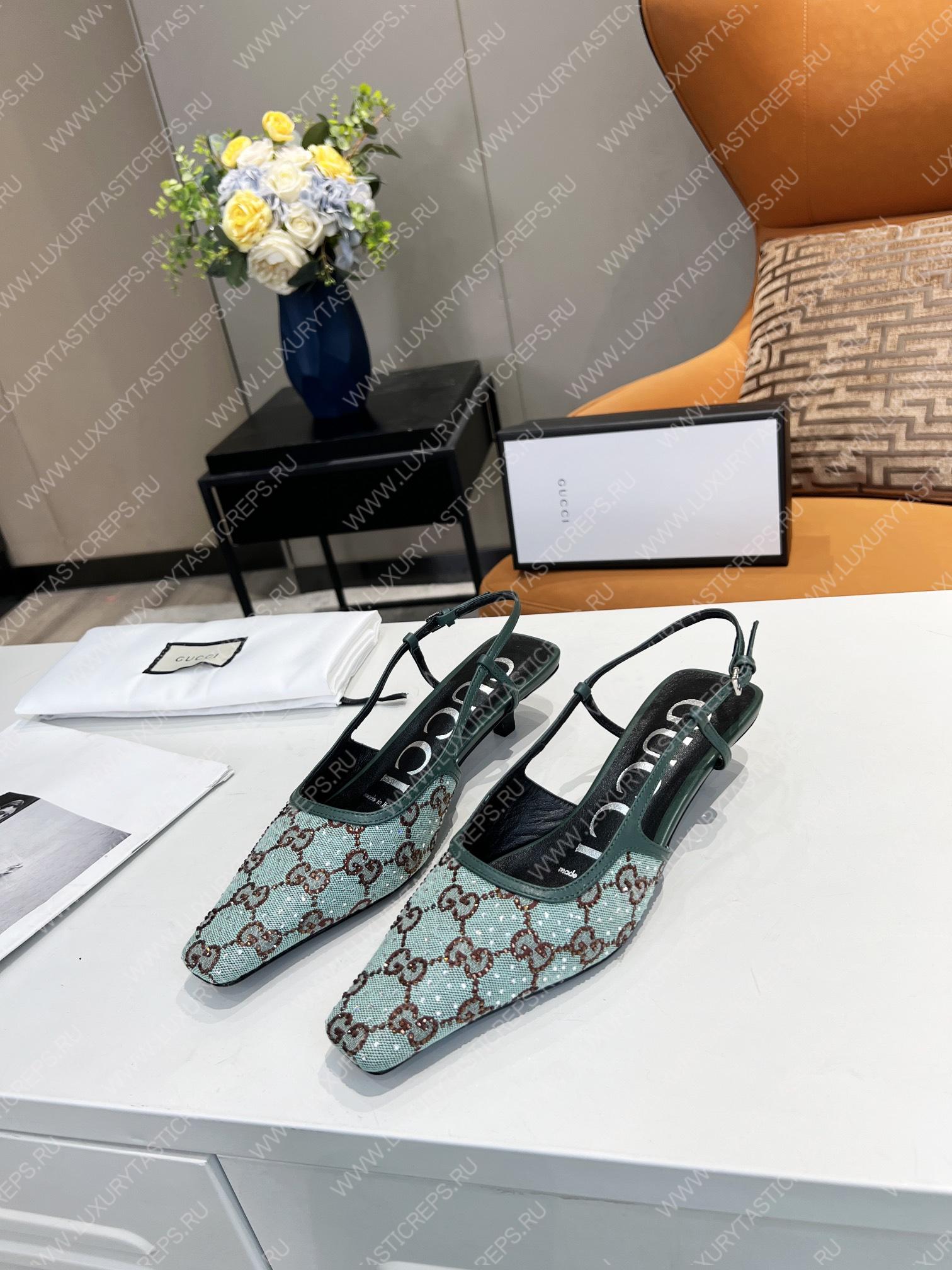 G*u*i gg slingback pump green 693210