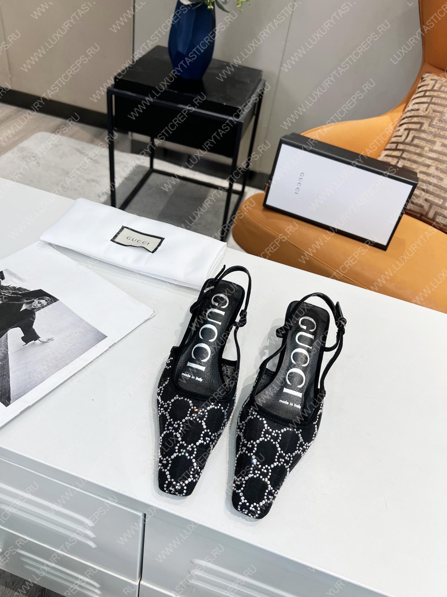 G*u*i gg slingback pump black 675829