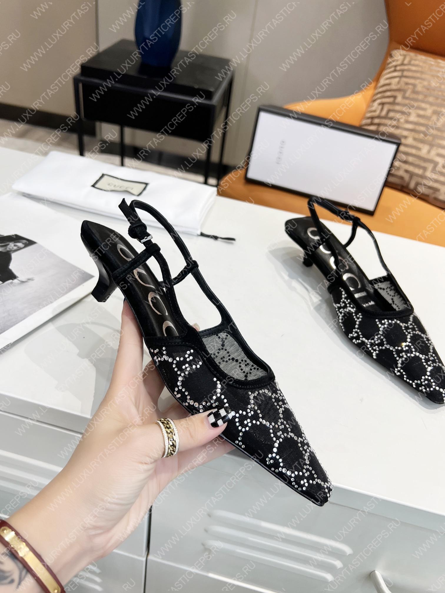 G*u*i gg slingback pump black 675829