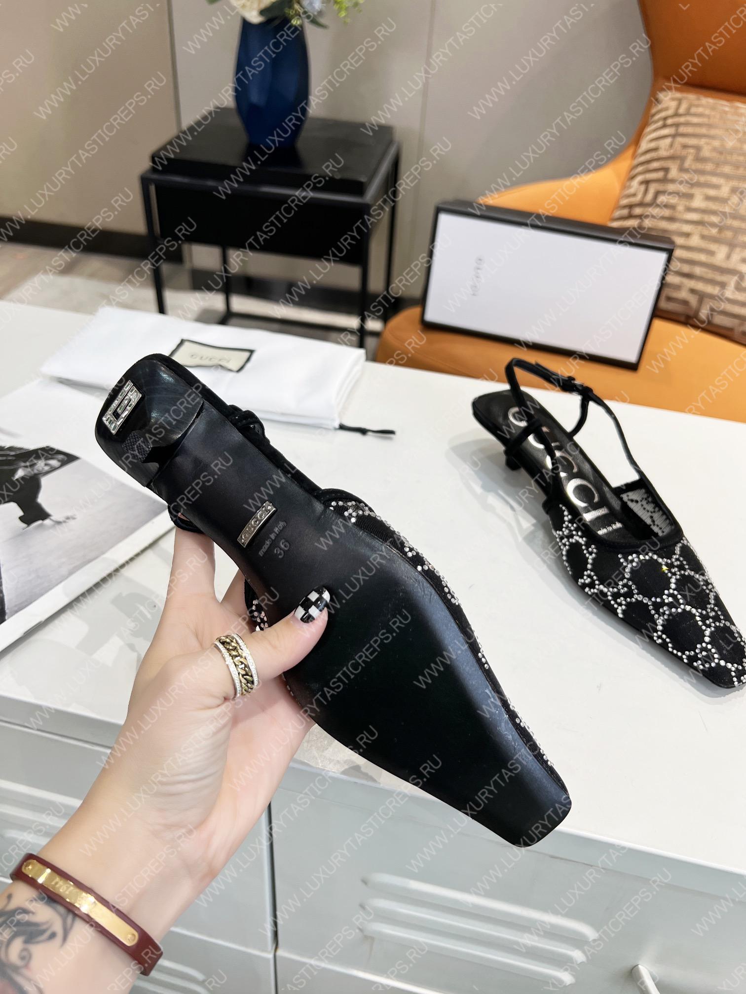 G*u*i gg slingback pump black 675829