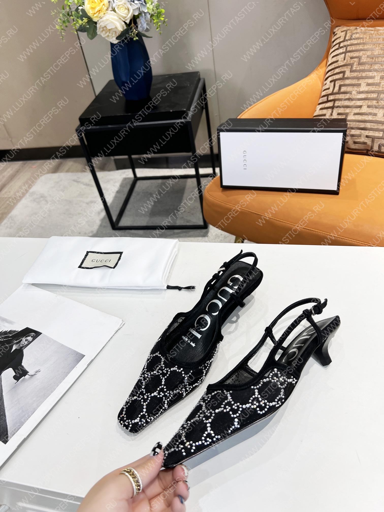 G*u*i gg slingback pump black 675829