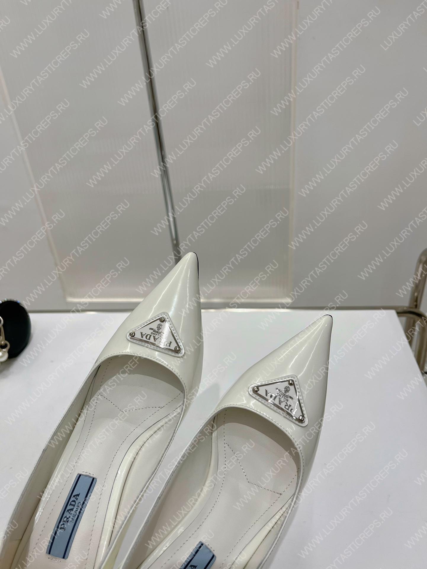 Pra*a slingback pump white 1i001n