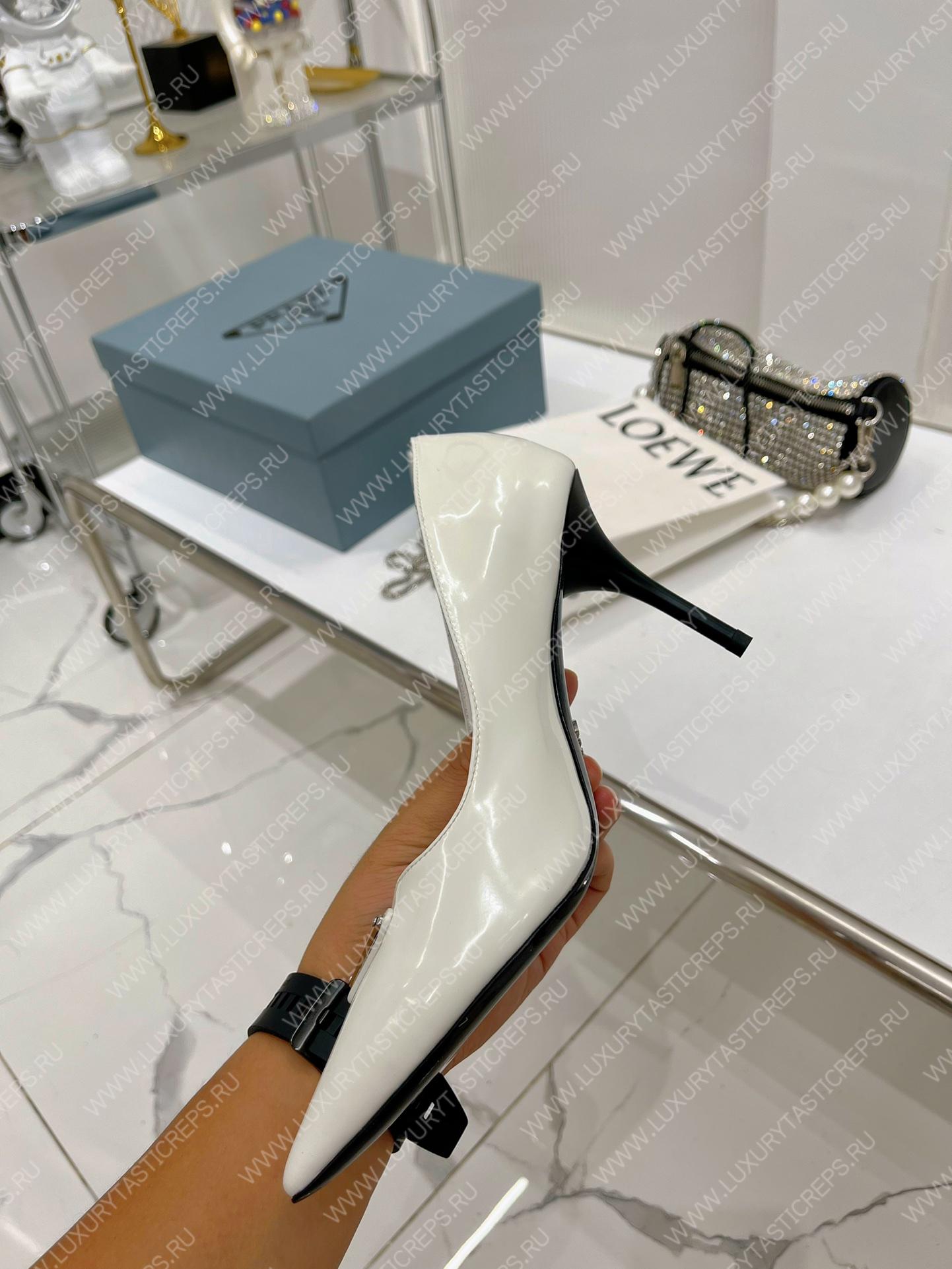 Pra*a slingback pump white 1i001n