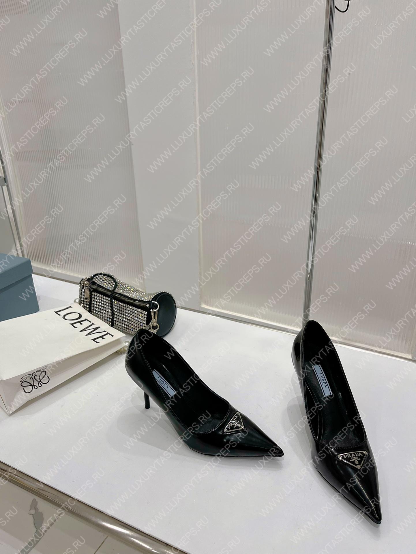 Pra*a patent leather pumps black 1i001n