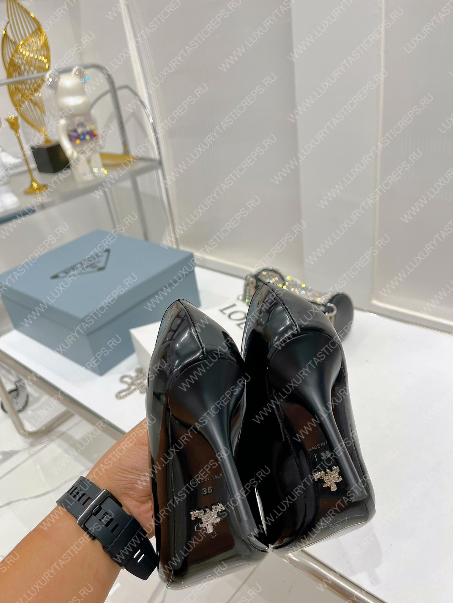 Pra*a patent leather pumps black 1i001n