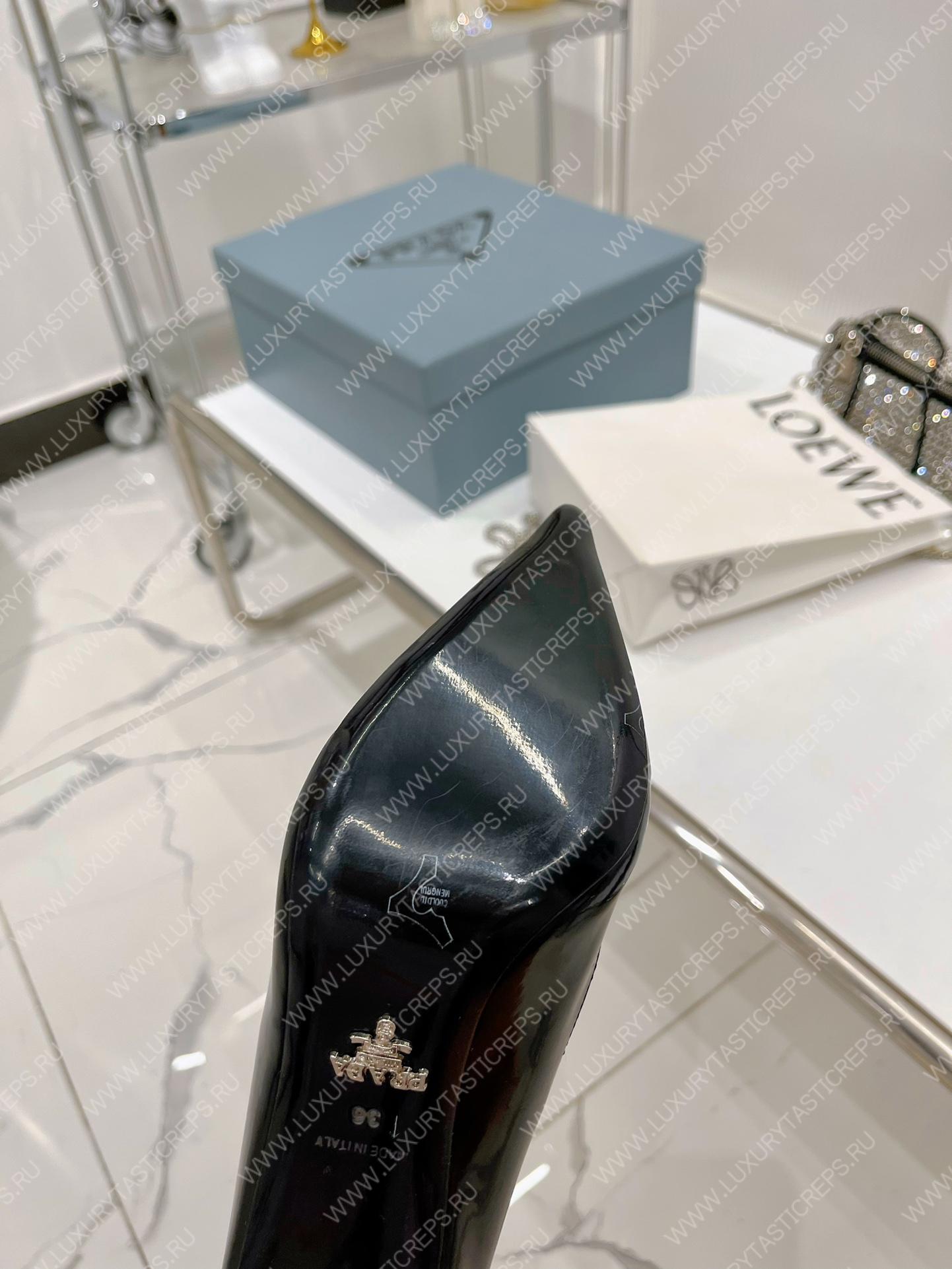 Pra*a patent leather pumps black 1i001n