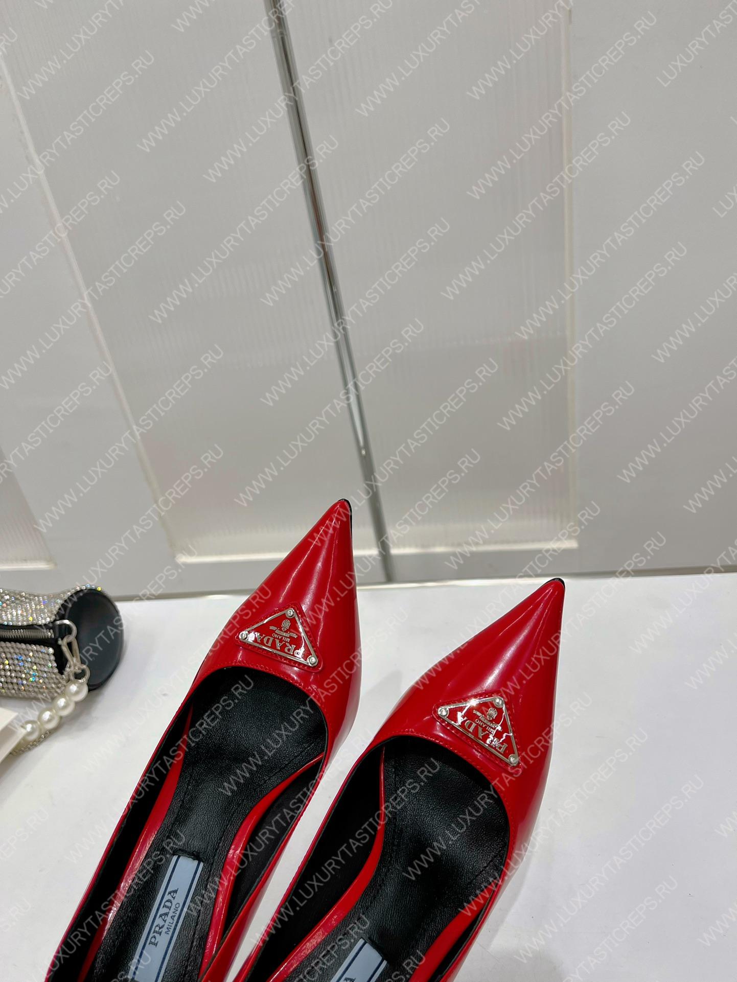 Pra*a patent leather pumps red 1i001n
