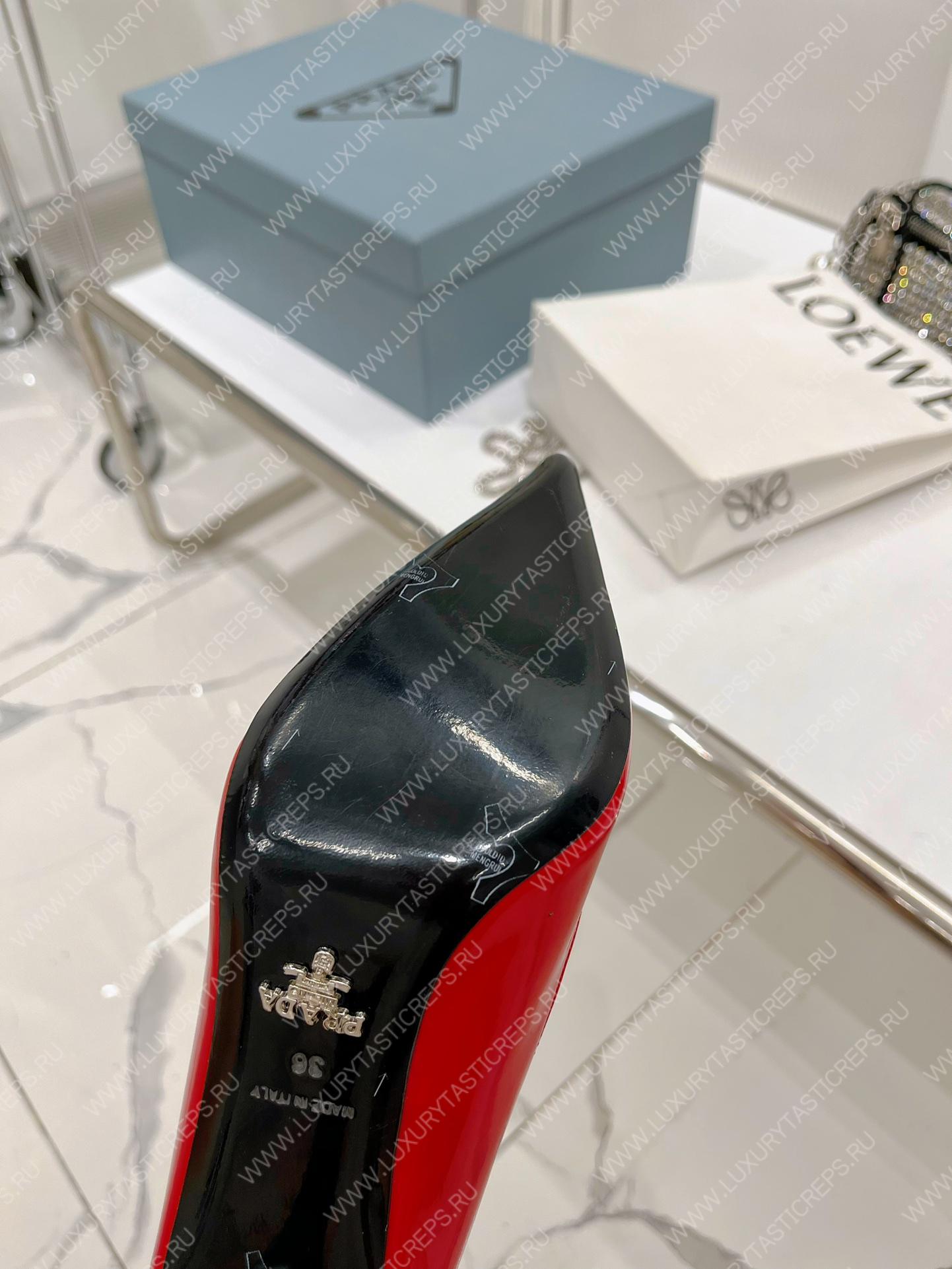 Pra*a patent leather pumps red 1i001n