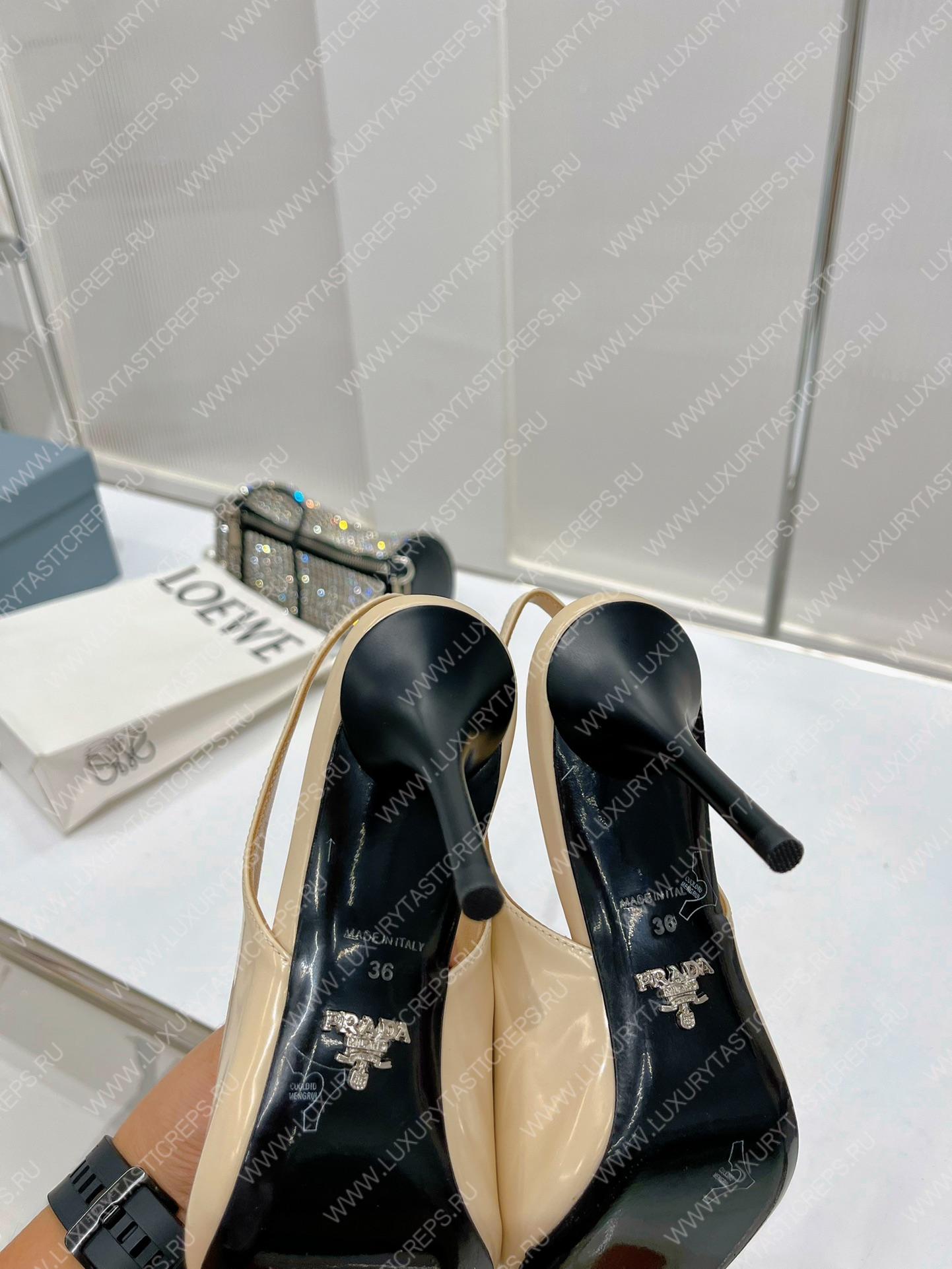 Pra*a slingback pump coffee 1i002n