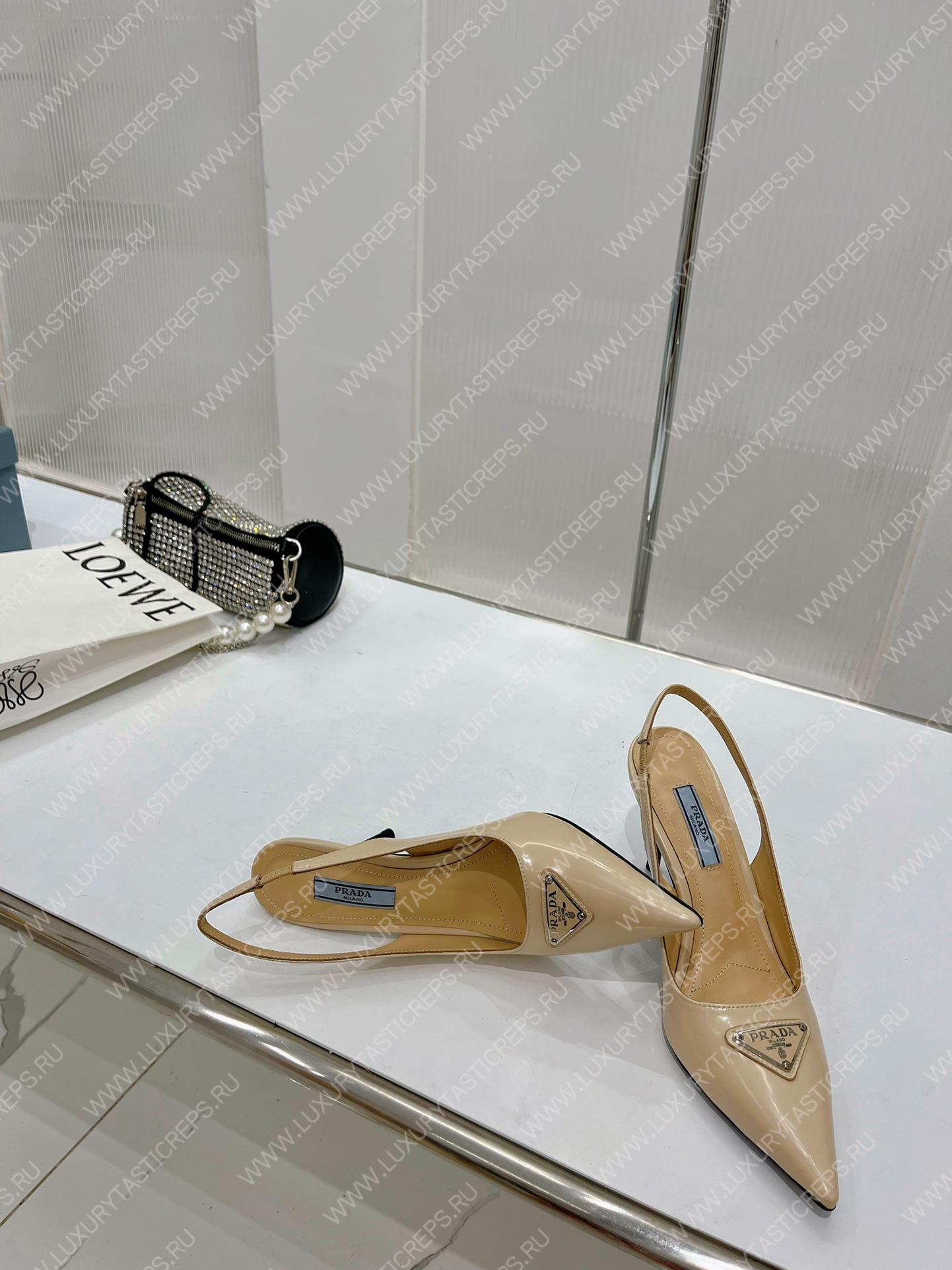 Pra*a slingback pump coffee 1i002n