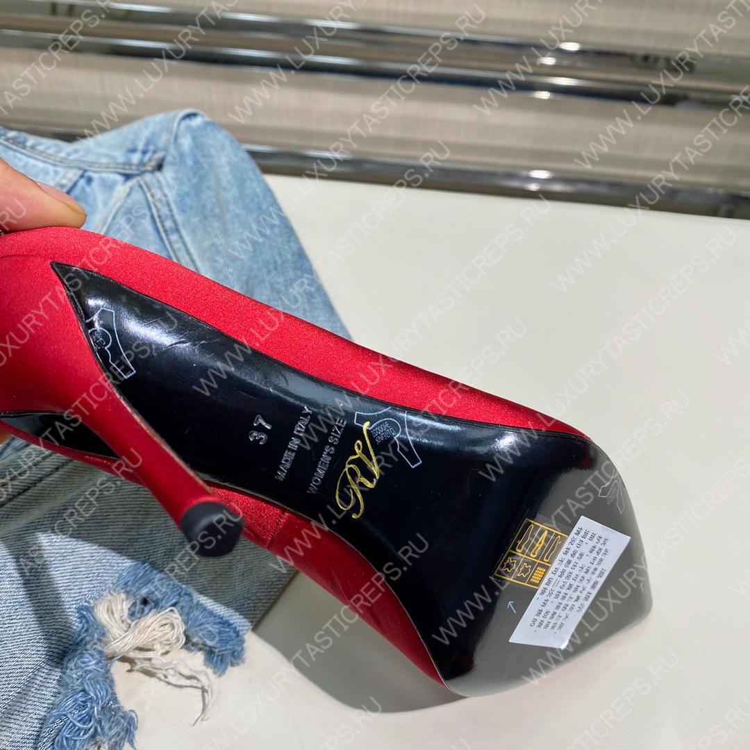 ROGER VIVER FLOWER STRASS BUCKLE PUMPS RED RVW4141