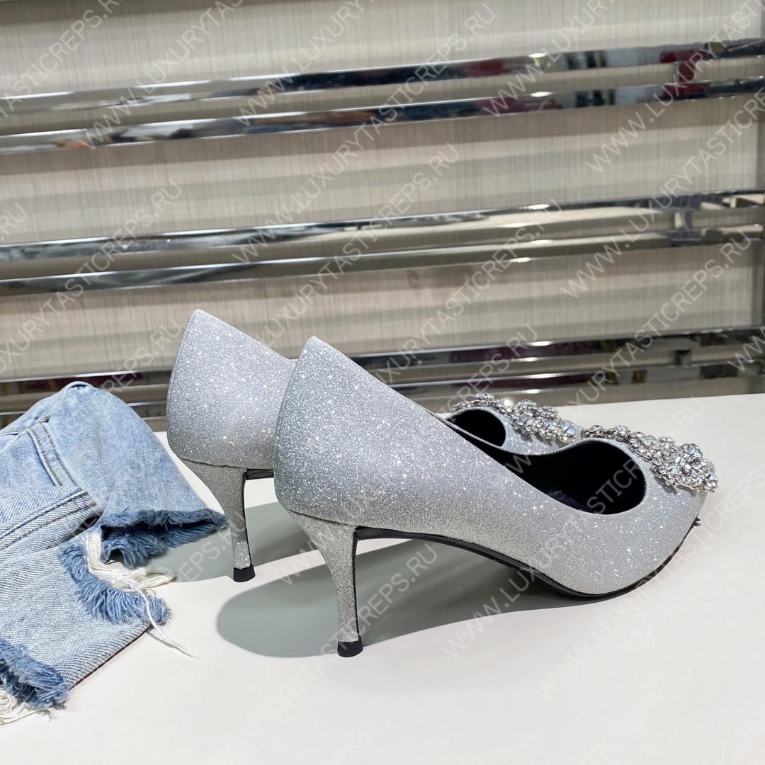 ROGER VIVER FLOWER STRASS BUCKLE PUMPS RED RVW4141