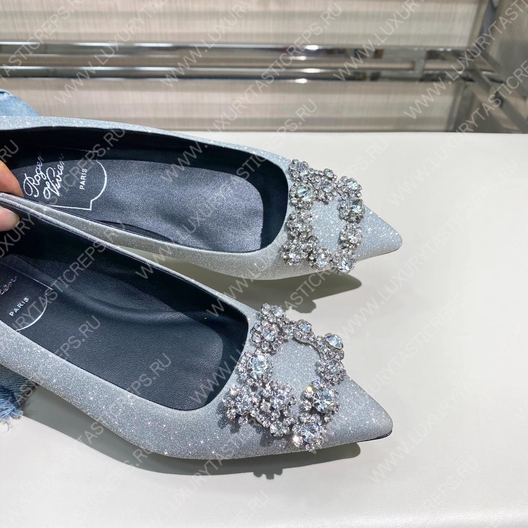 ROGER VIVER FLOWER STRASS BUCKLE PUMPS RED RVW4141