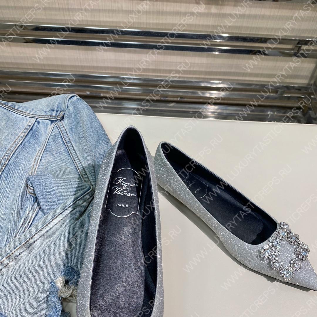 ROGER VIVER FLOWER STRASS BUCKLE PUMPS RED RVW4141