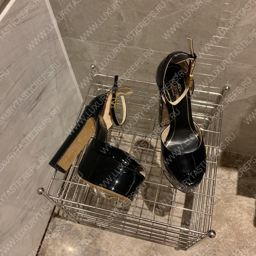 VALENTINO TAN-GO PLATFORM SANDAL BLACK 1W2S0FE0VNE_I16