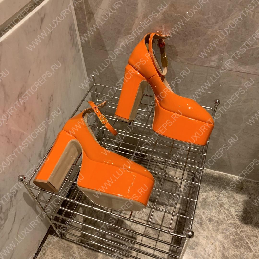 VALENTINO TAN-GO PLATFORM PUMP ORANGE WS0DQ3VNE_0NO