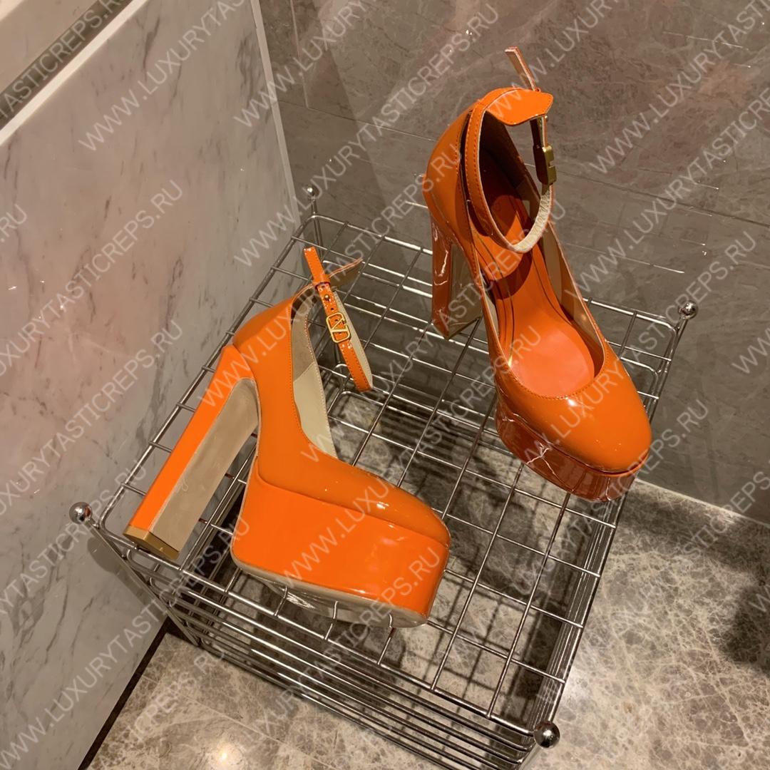 VALENTINO TAN-GO PLATFORM PUMP ORANGE WS0DQ3VNE_0NO