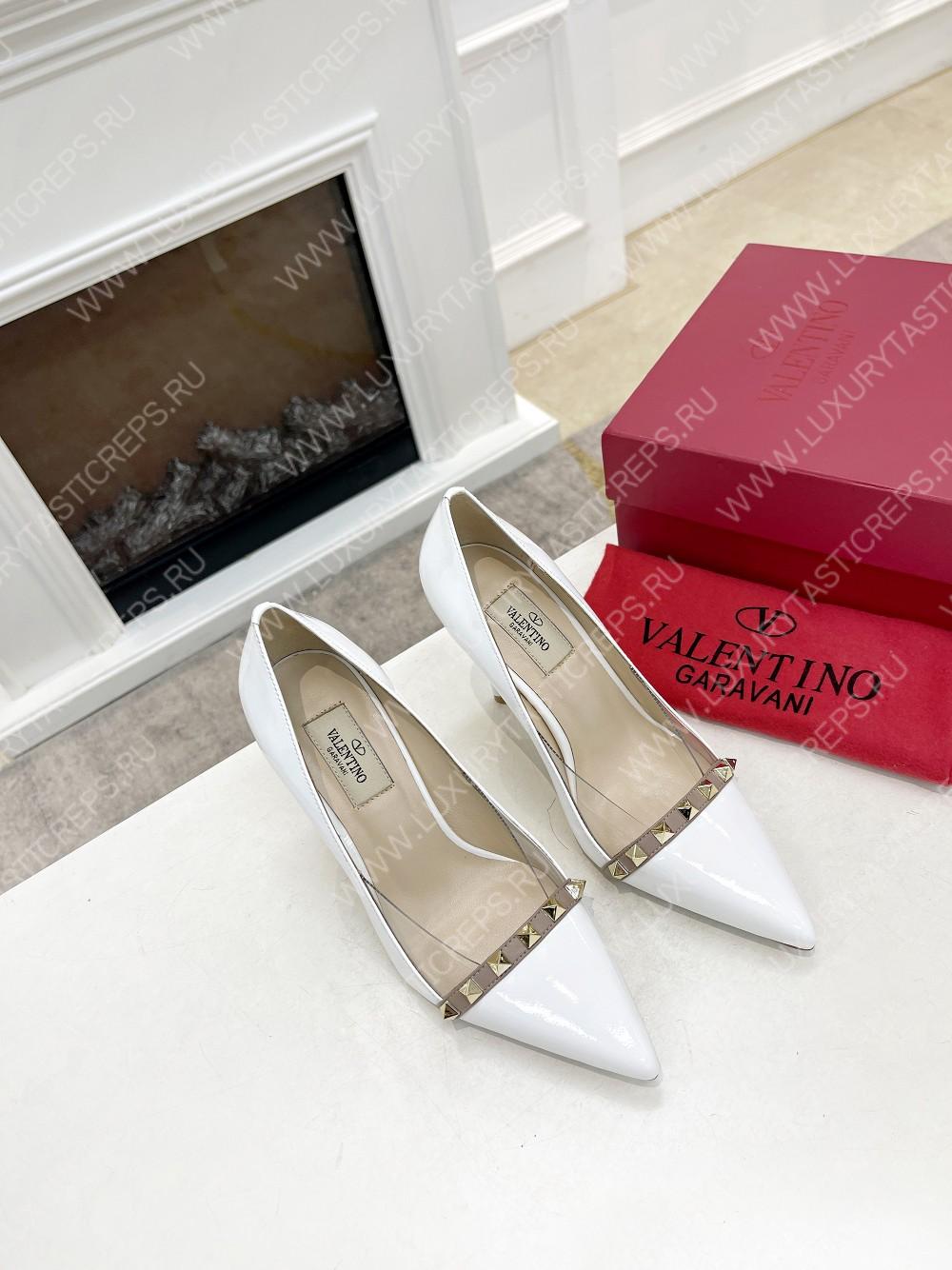 VALENTINO V BUCKLE PUMPS WHITE 1W2S0FH8LAFGF9