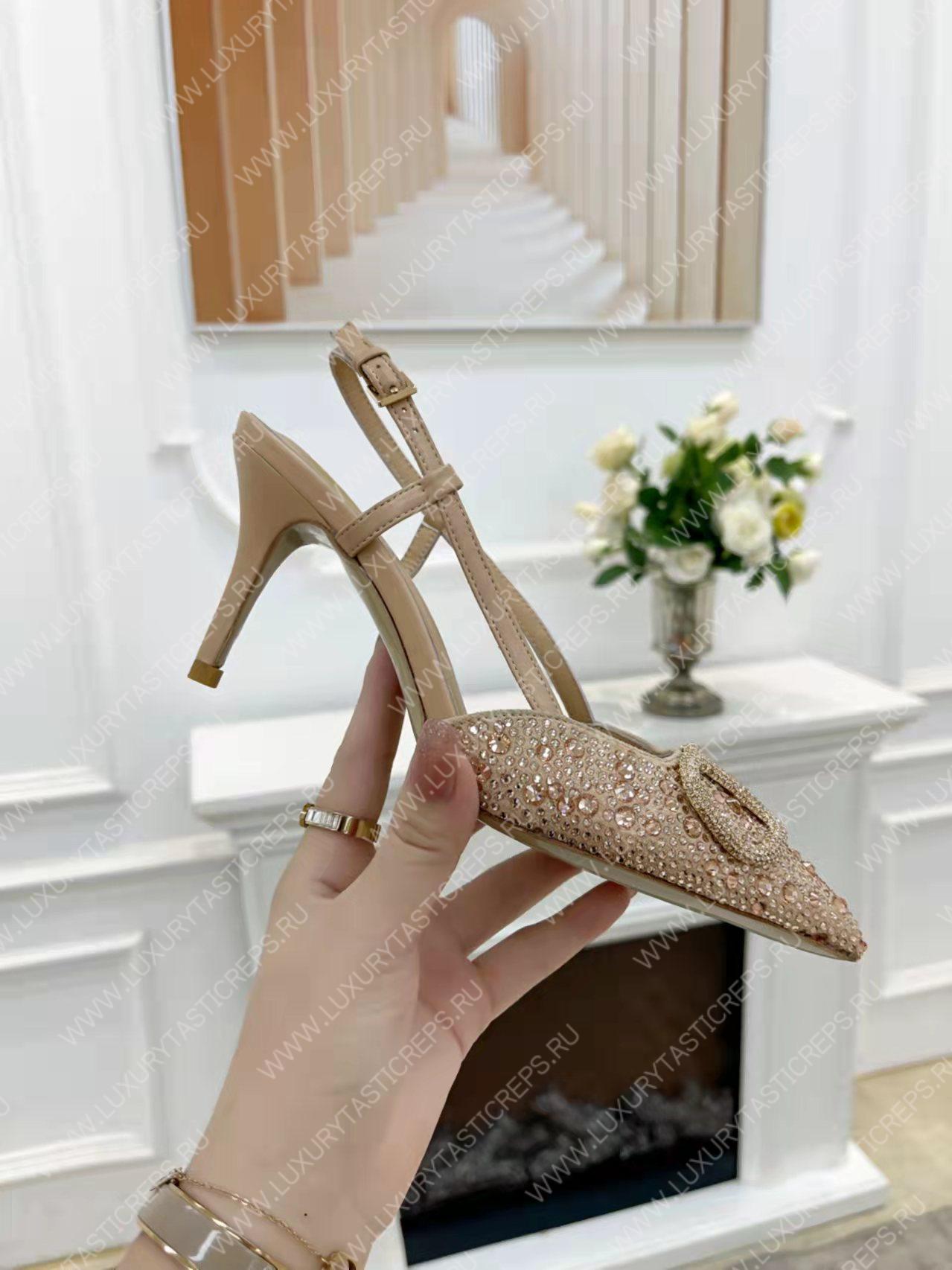 VALENTINO VLOGO SIGNATURE SLINGBACK PUMP NUDE ZW2S0R01MZF0NO