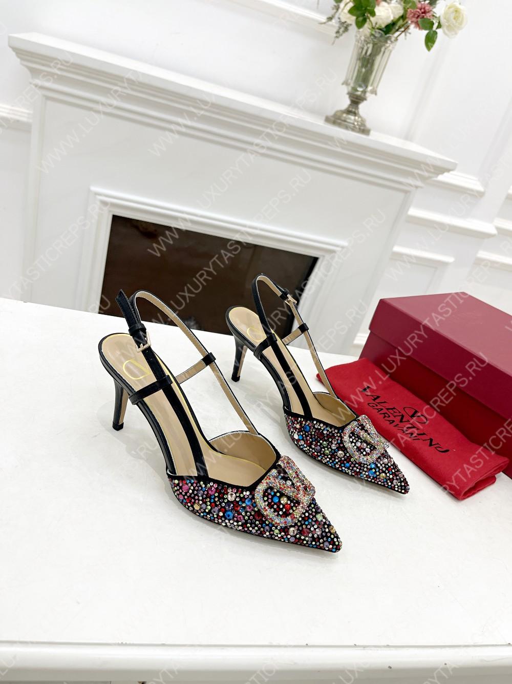 VALENTINO VLOGO SIGNATURE SLINGBACK PUMP MULTICOLOUR ZW2S0R01MZF0NO