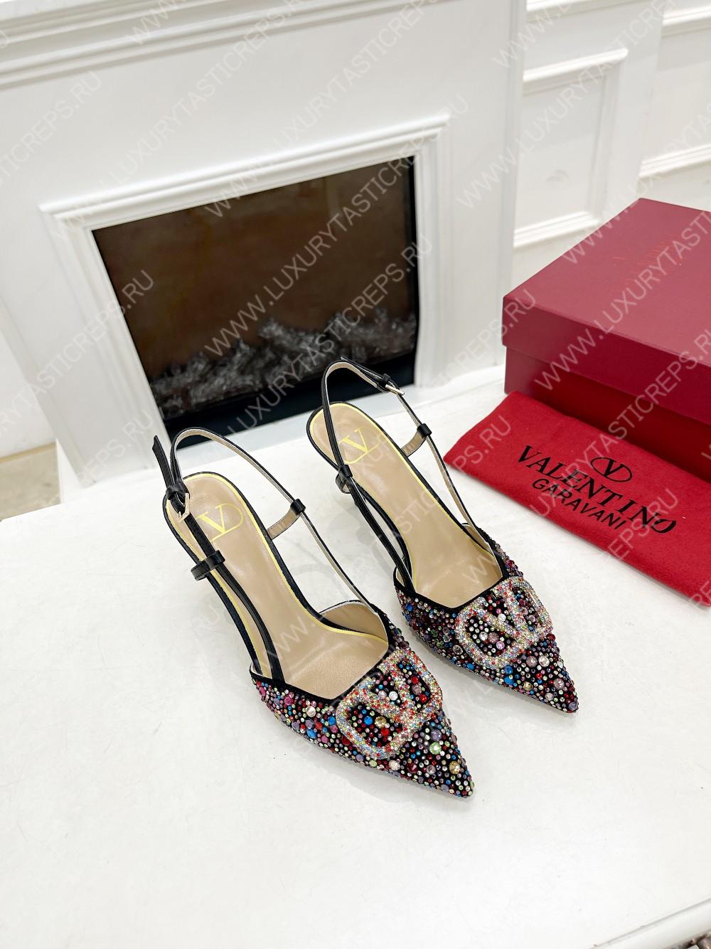 VALENTINO VLOGO SIGNATURE SLINGBACK PUMP MULTICOLOUR ZW2S0R01MZF0NO
